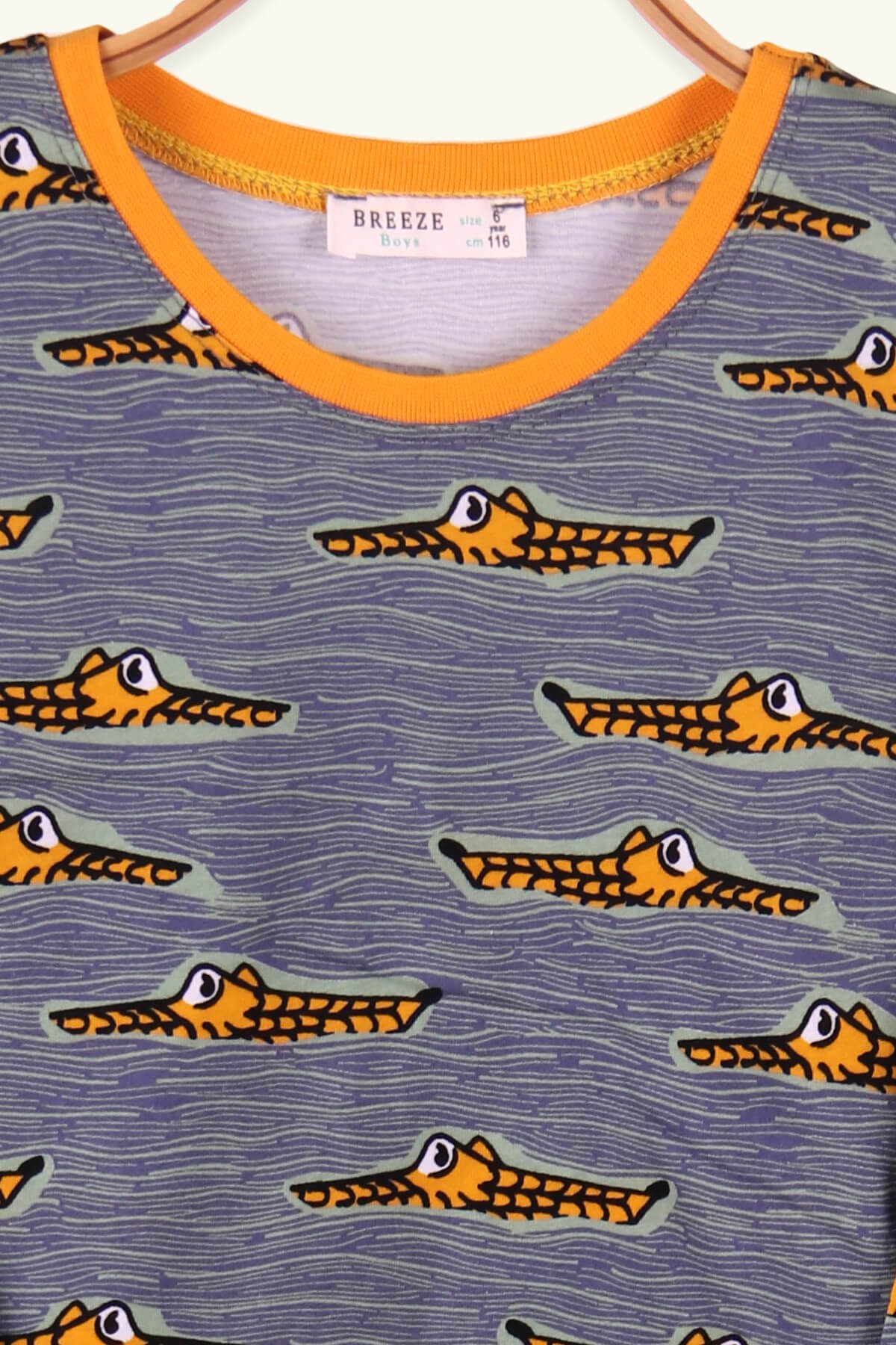 Breeze Erkek Çocuk Pijama Takımı Timsah Desenli Yeşil (6-10 Yaş)