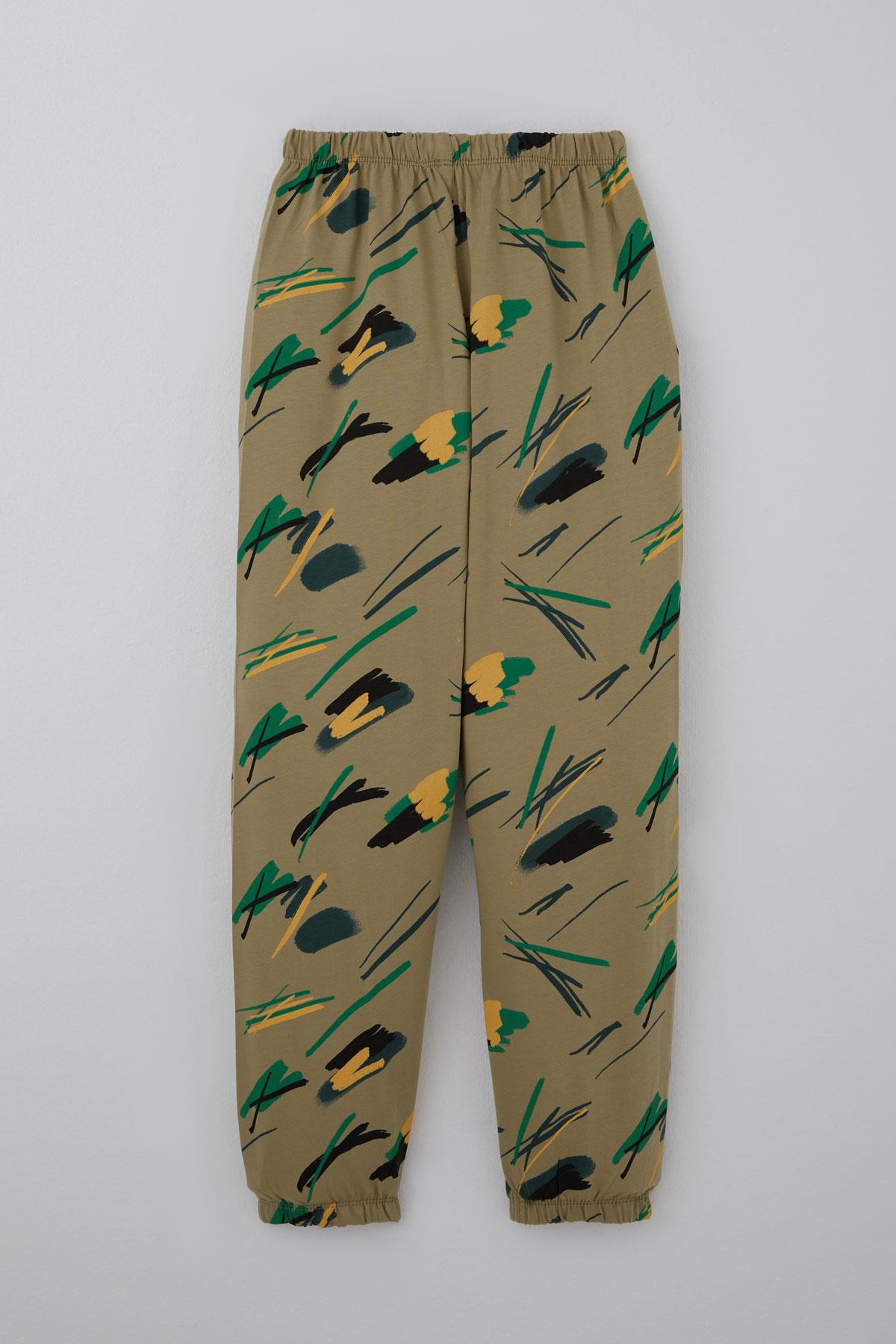 Breeze Erkek Çocuk Pijama Takımı Uykucu Fırça Haki Yeşil (4-8 Yaş)