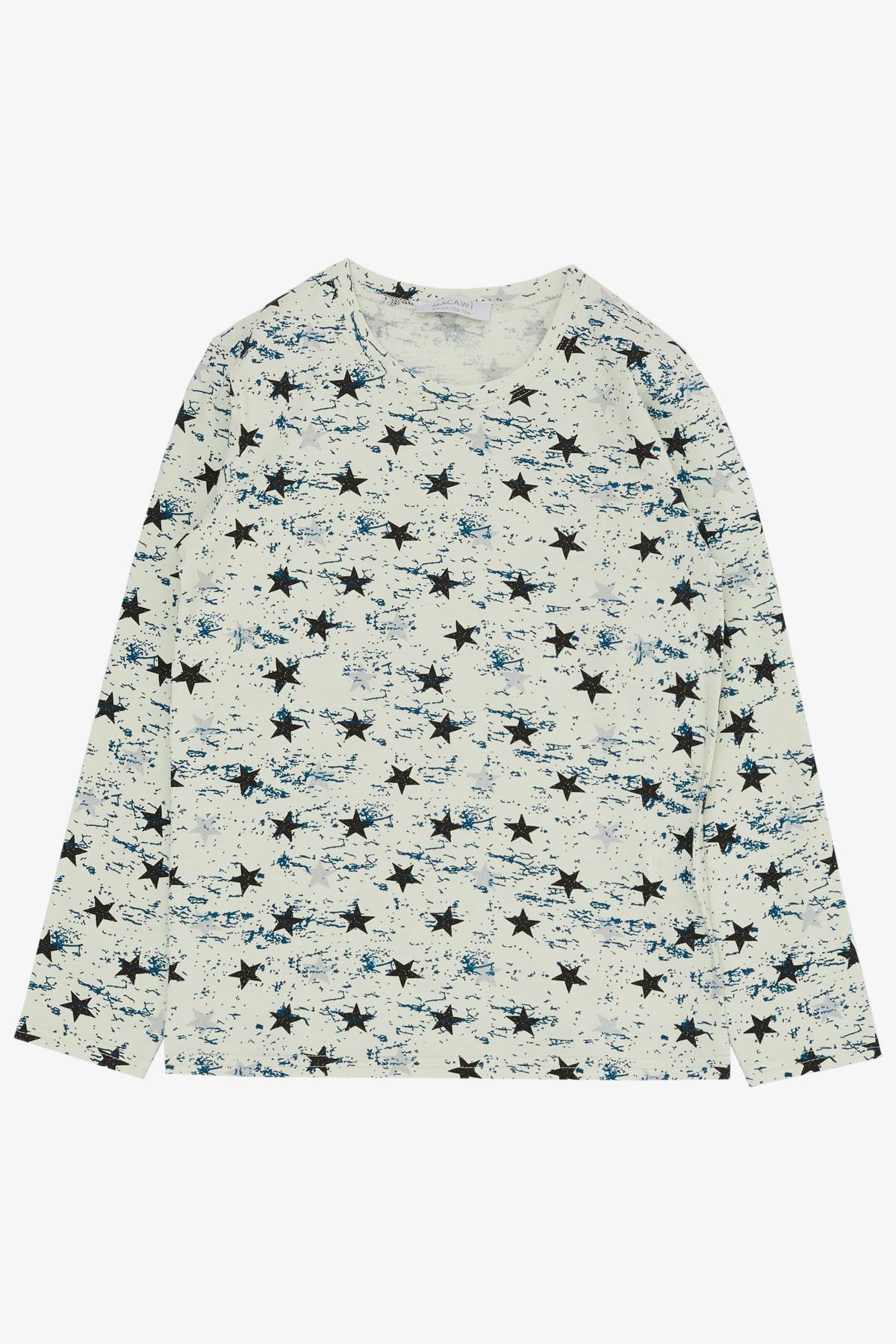 Breeze Erkek Çocuk Pijama Takımı Yıldız Desenli Karışık Renk (5-10 Yaş)