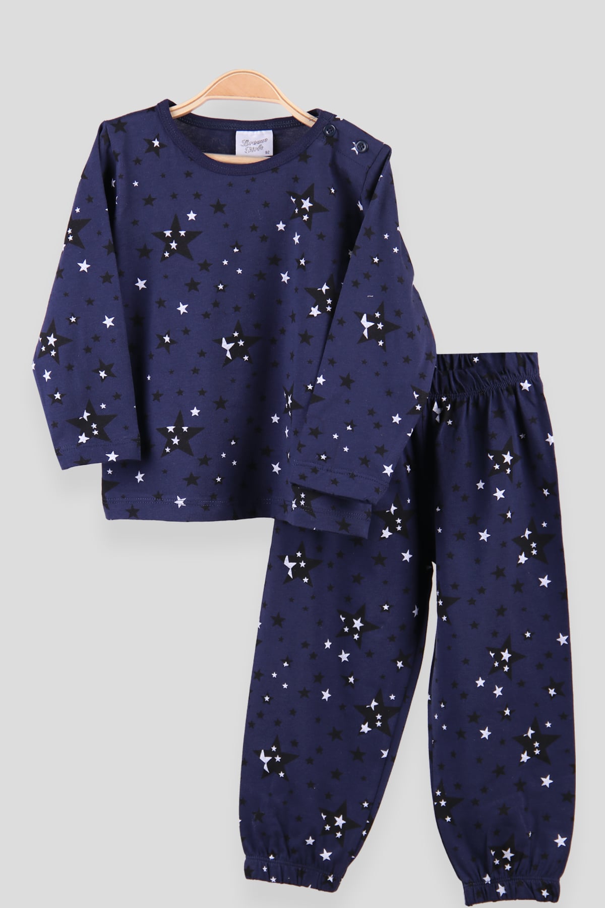 Breeze Erkek Çocuk Pijama Takımı Yıldızlı Lacivert (2-6 Yaş)