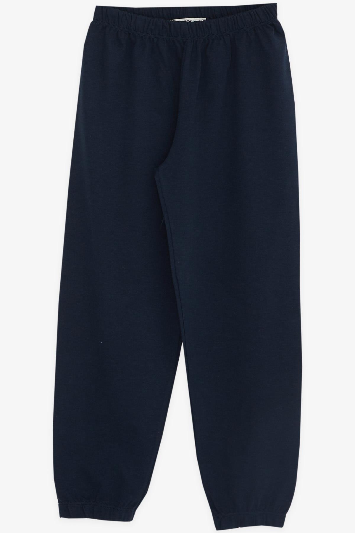 Breeze Erkek Çocuk Pijama Takımı Yogacı Aile Tilkicik Desenli Lacivert (4-8 Yaş)