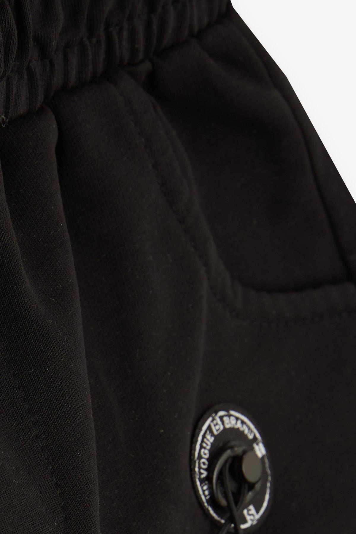 Breeze Erkek Çocuk Şort Cepli Aksesuarlı Siyah (3-7 Yaş)