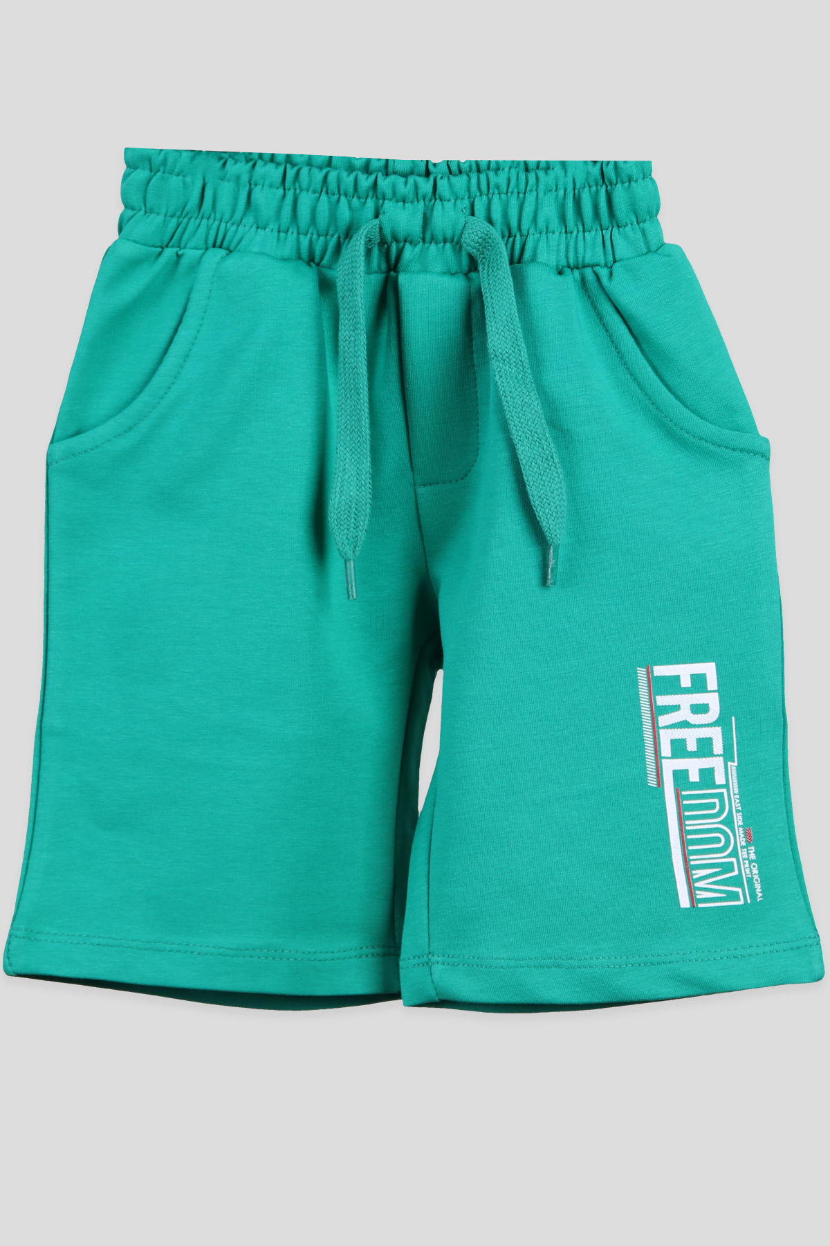 Breeze Erkek Çocuk Şort Freedom Baskılı Yeşil (2-14 Yaş)