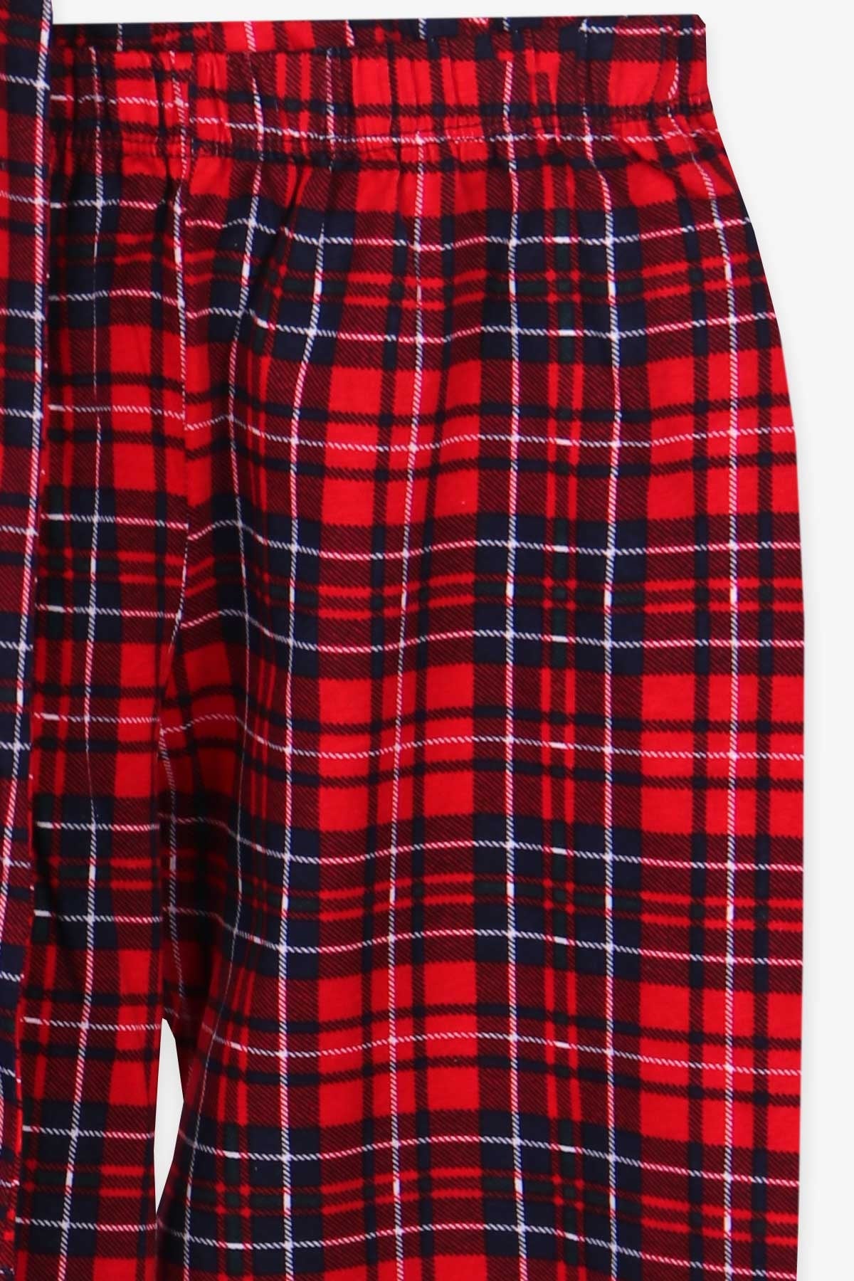 Breeze Erkek Çocuk Şortlu Pijama Takımı Ekoseli Kırmızı (10-14 Yaş)