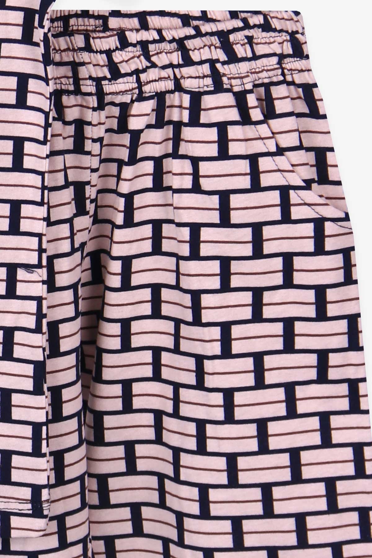 Breeze Erkek Çocuk Şortlu Pijama Takımı Desenli Bej (6-12 Yaş)
