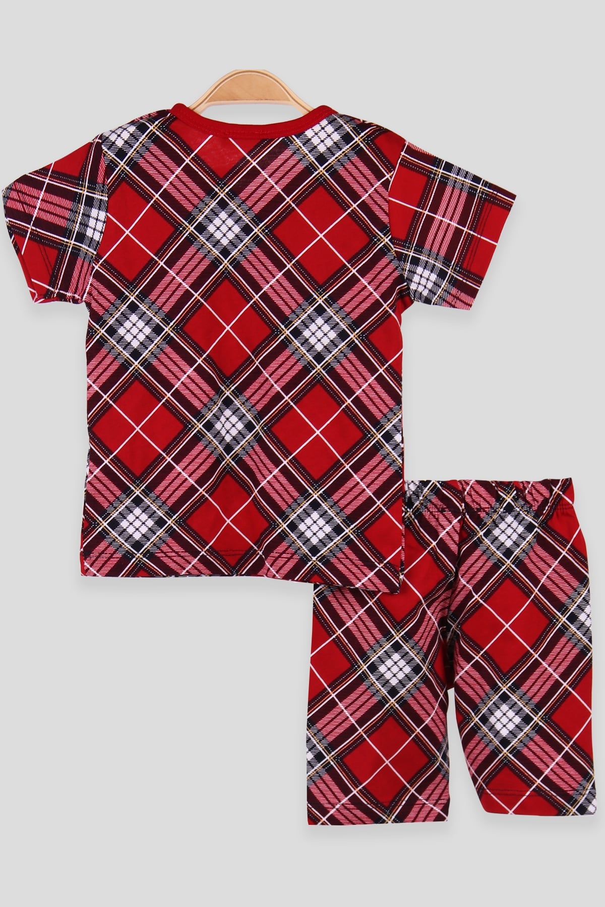 Breeze Erkek Çocuk Şortlu Pijama Takımı Desenli Kırmızı (1-4 Yaş)
