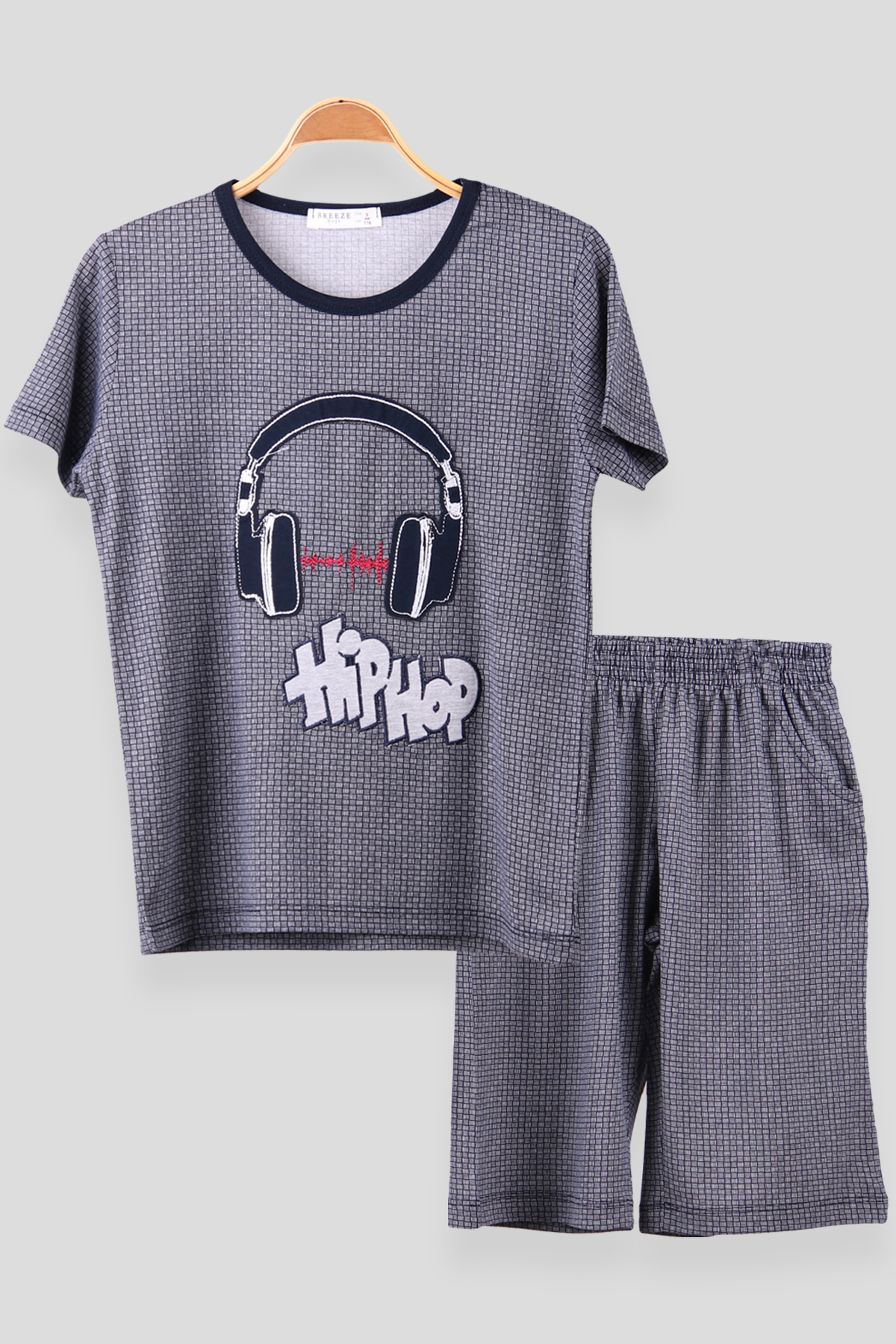 Breeze Erkek Çocuk Şortlu Pijama Takımı Lacivert (6-12 Yaş)