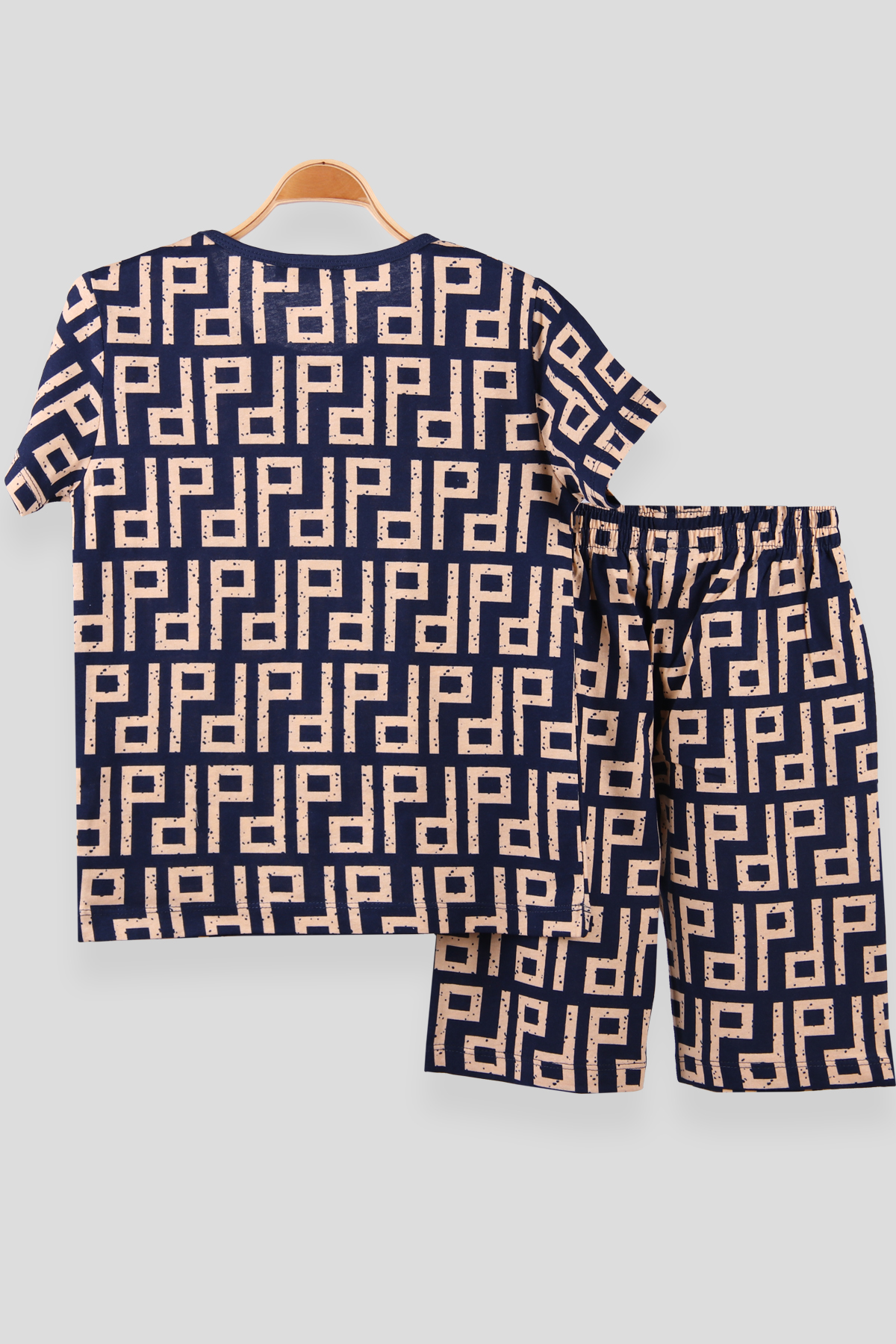 Breeze Erkek Çocuk Şortlu Pijama Takımı Desenli Lacivert (6-12 Yaş)