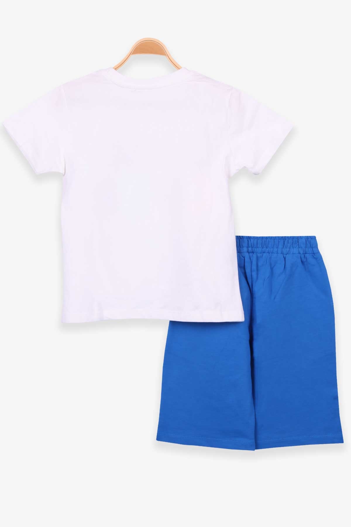 Breeze Erkek Çocuk Şortlu Takım Baskılı Ekru (5-10 Yaş)