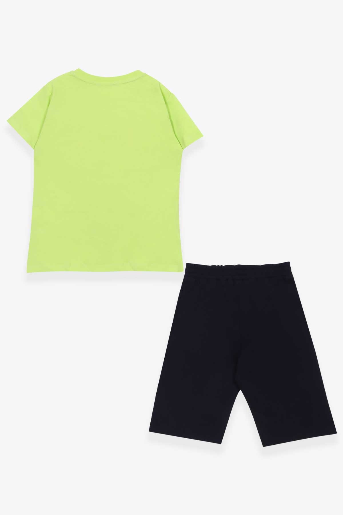 Breeze Erkek Çocuk Şortlu Takım Baskılı Fıstık Yeşili (6-12 Yaş)