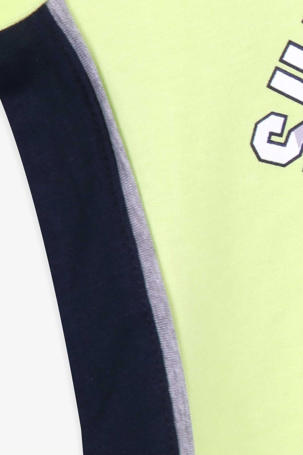 Breeze Erkek Çocuk Şortlu Takım Baskılı Fıstık Yeşili (6-12 Yaş)