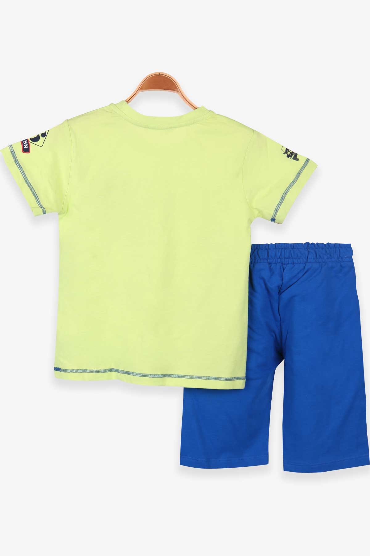 Breeze Erkek Çocuk Şortlu Takım Baskılı Fıstık Yeşili (5-10 Yaş)