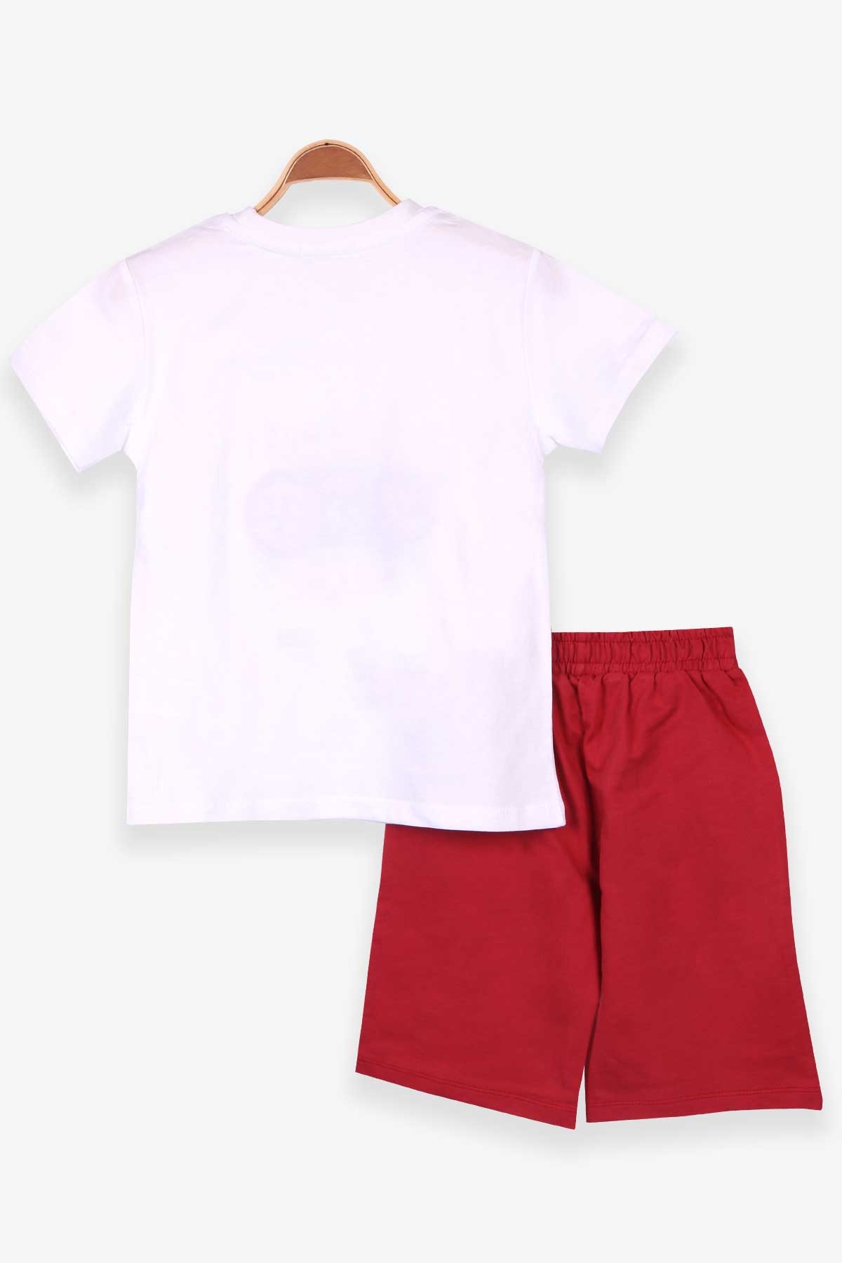 Breeze Erkek Çocuk Şortlu Takım Baskılı Ekru (5-10 Yaş)