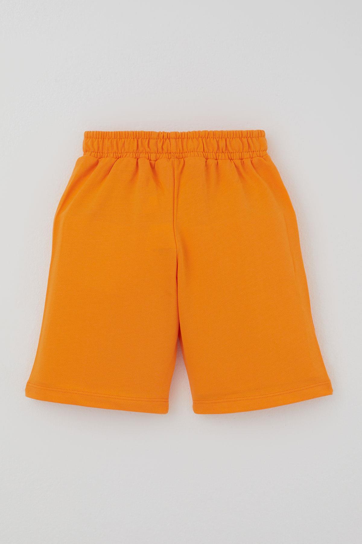 Breeze Erkek Çocuk Şortlu Takım Retro Araba Baskılı Krem (1.5-5 Yaş)