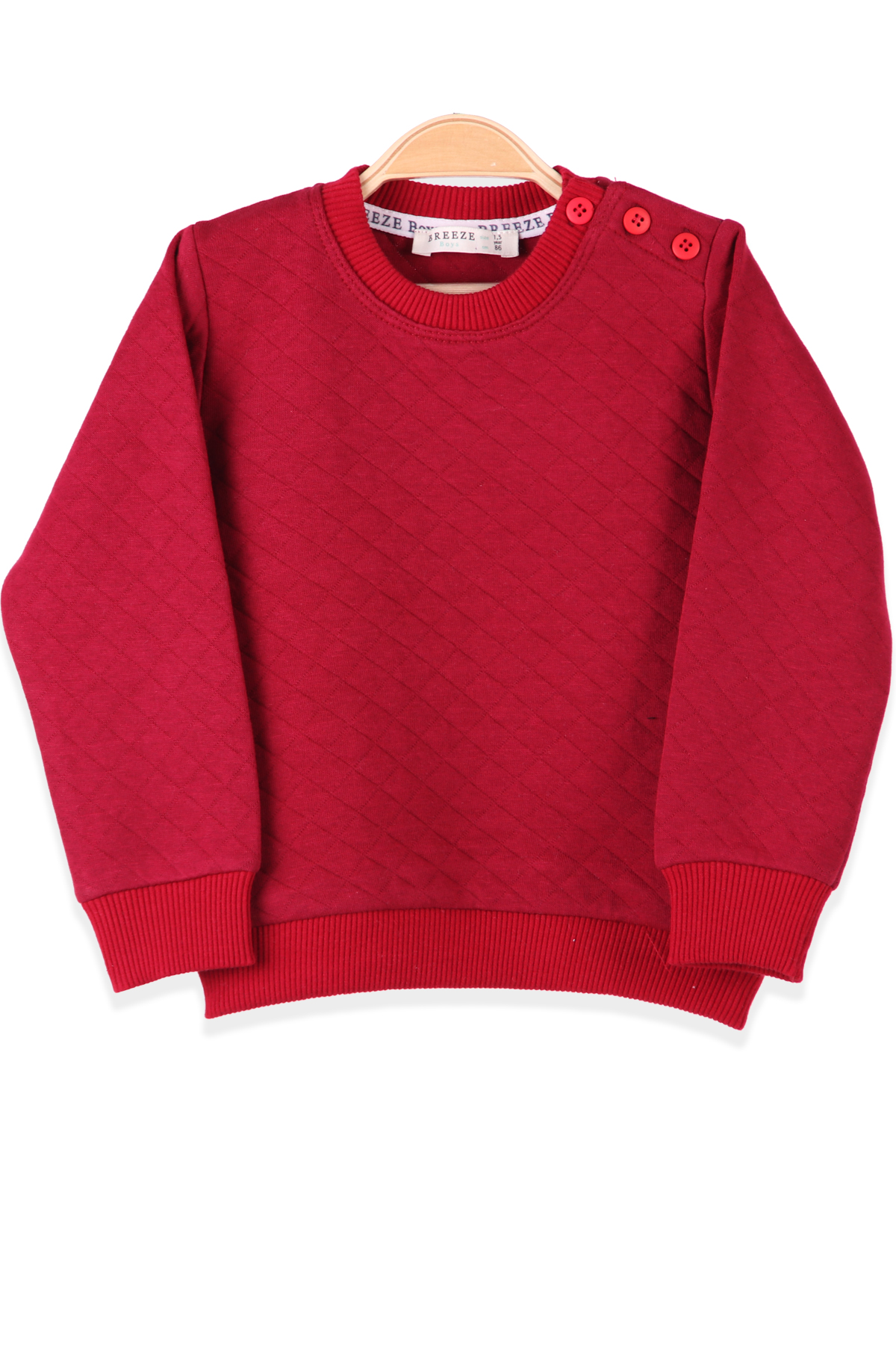 BREEZE Erkek Çocuk Sweat Desenli Bordo (1.5-5 Yaş)