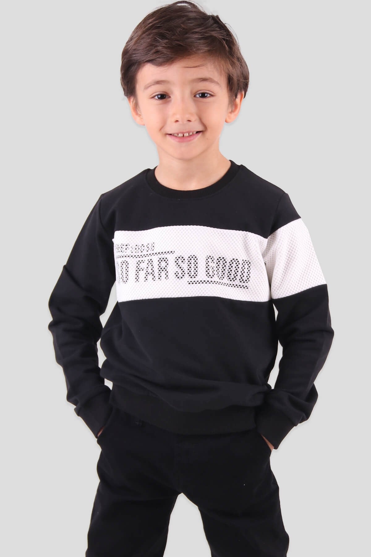 Breeze Erkek Çocuk Sweat Siyah (8-14 Yaş)