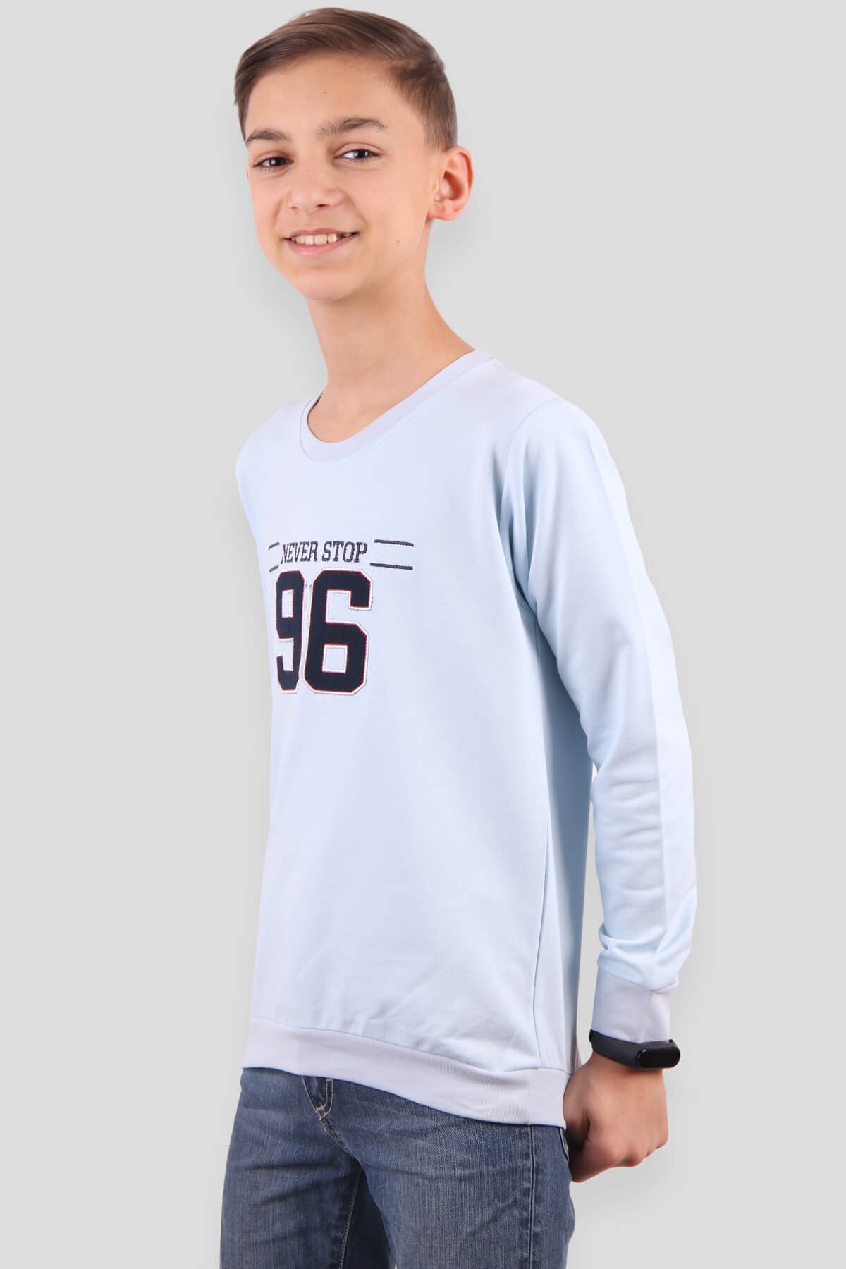 Breeze Erkek Çocuk Sweatshirt  Turkuaz (5-10 Yaş)