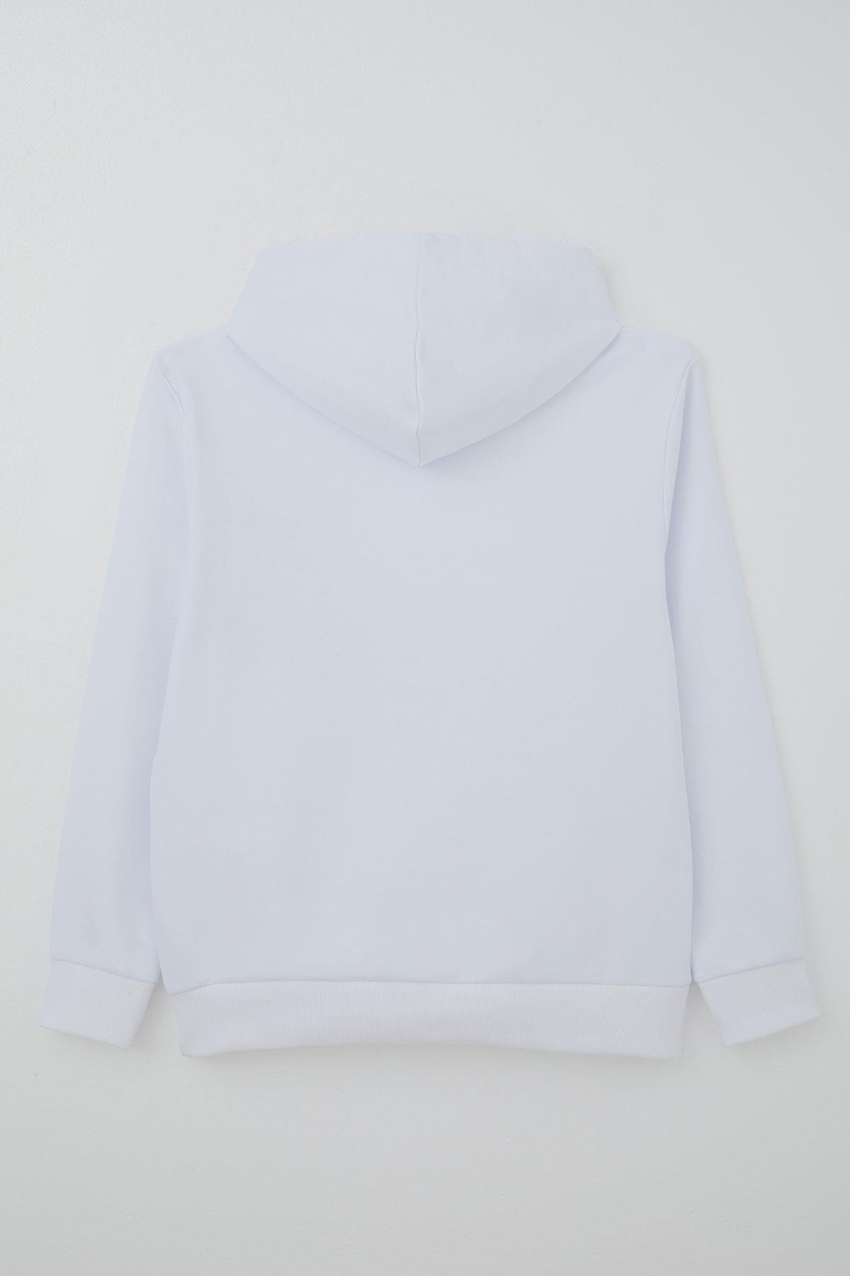 Breeze Erkek Çocuk Sweatshirt A Harfi Yazı Nakış Armalı Beyaz (9-14 Yaş)