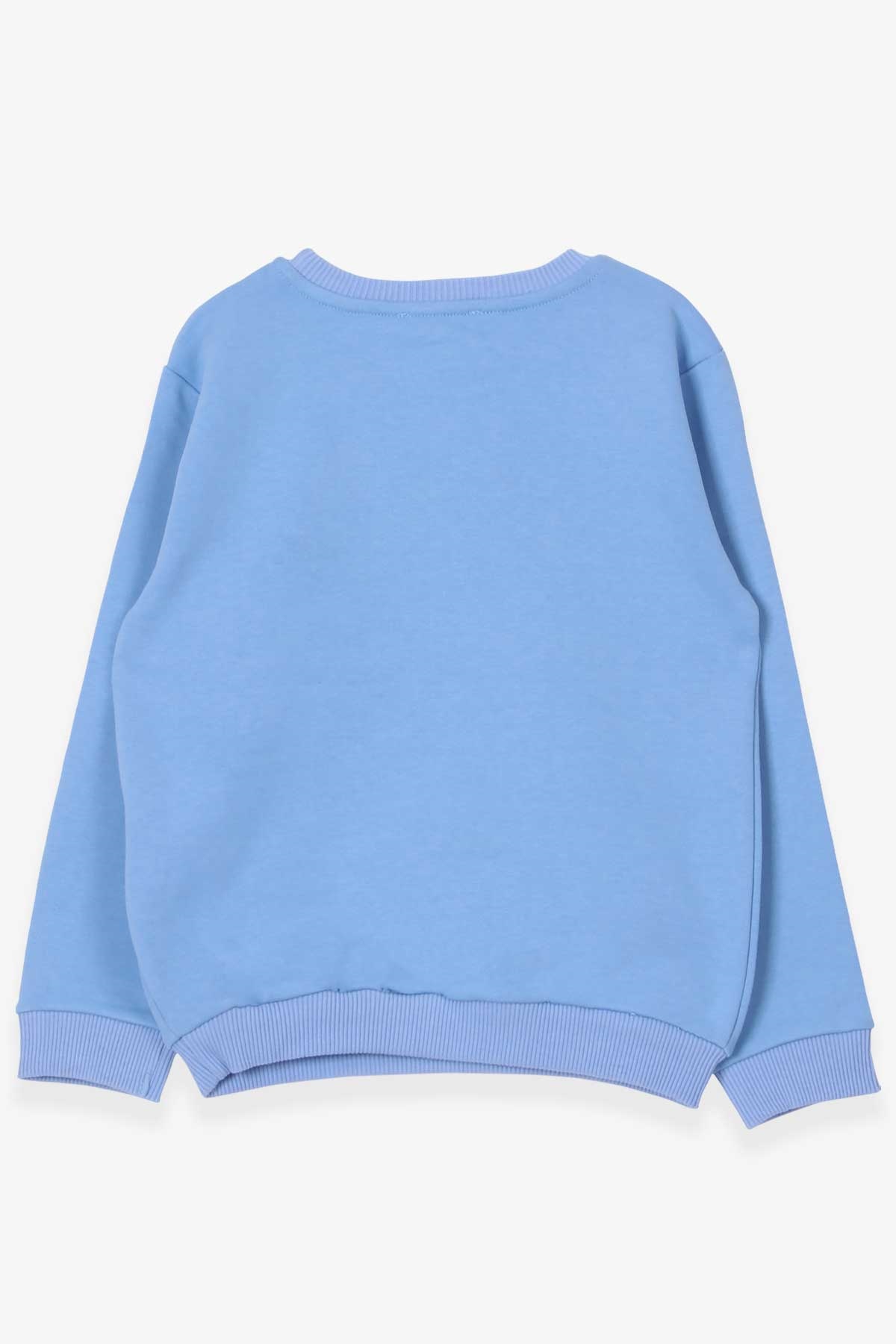Breeze Erkek Çocuk Sweatshirt Araba Baskılı Açık Mavi (3-5 Yaş)