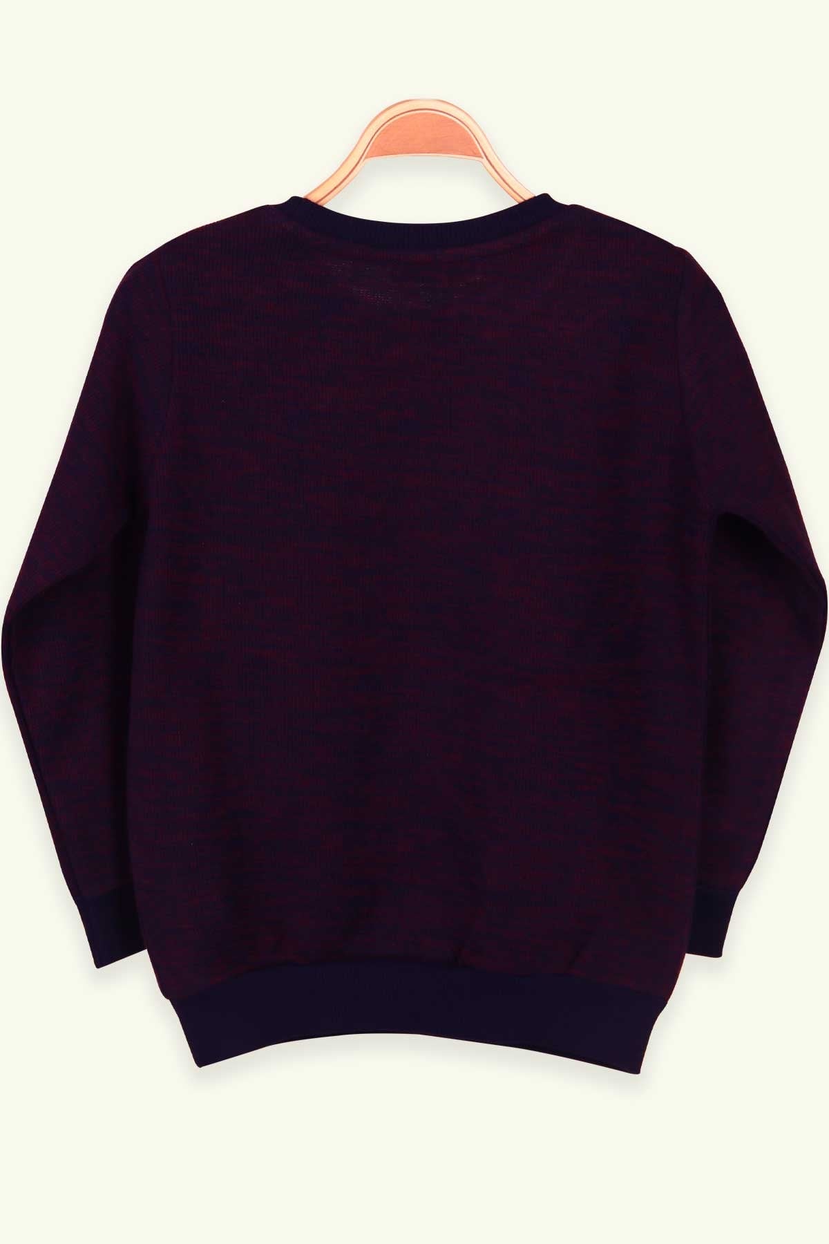 Breeze Erkek Çocuk Sweatshirt Armalı Bordo (5-10 Yaş)