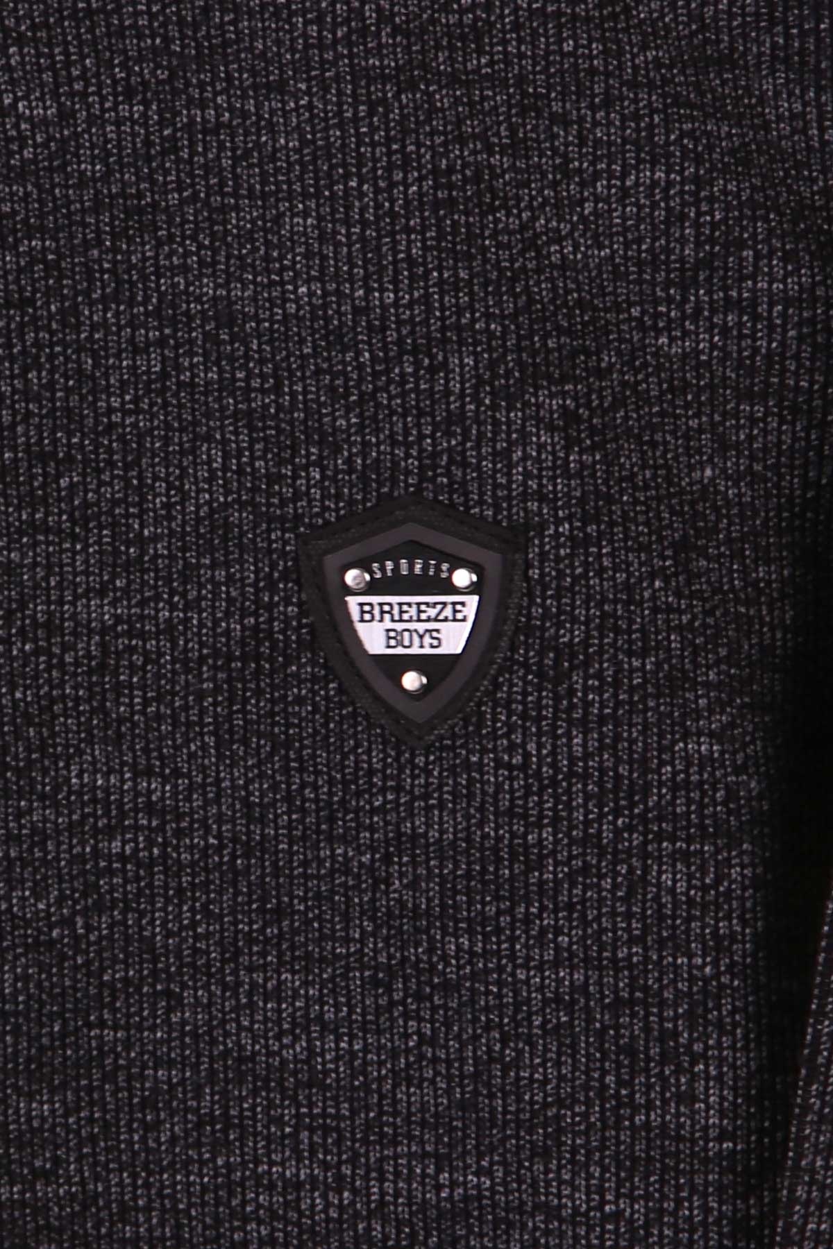 Breeze Erkek Çocuk Sweatshirt Armalı Siyah (5-10 Yaş)