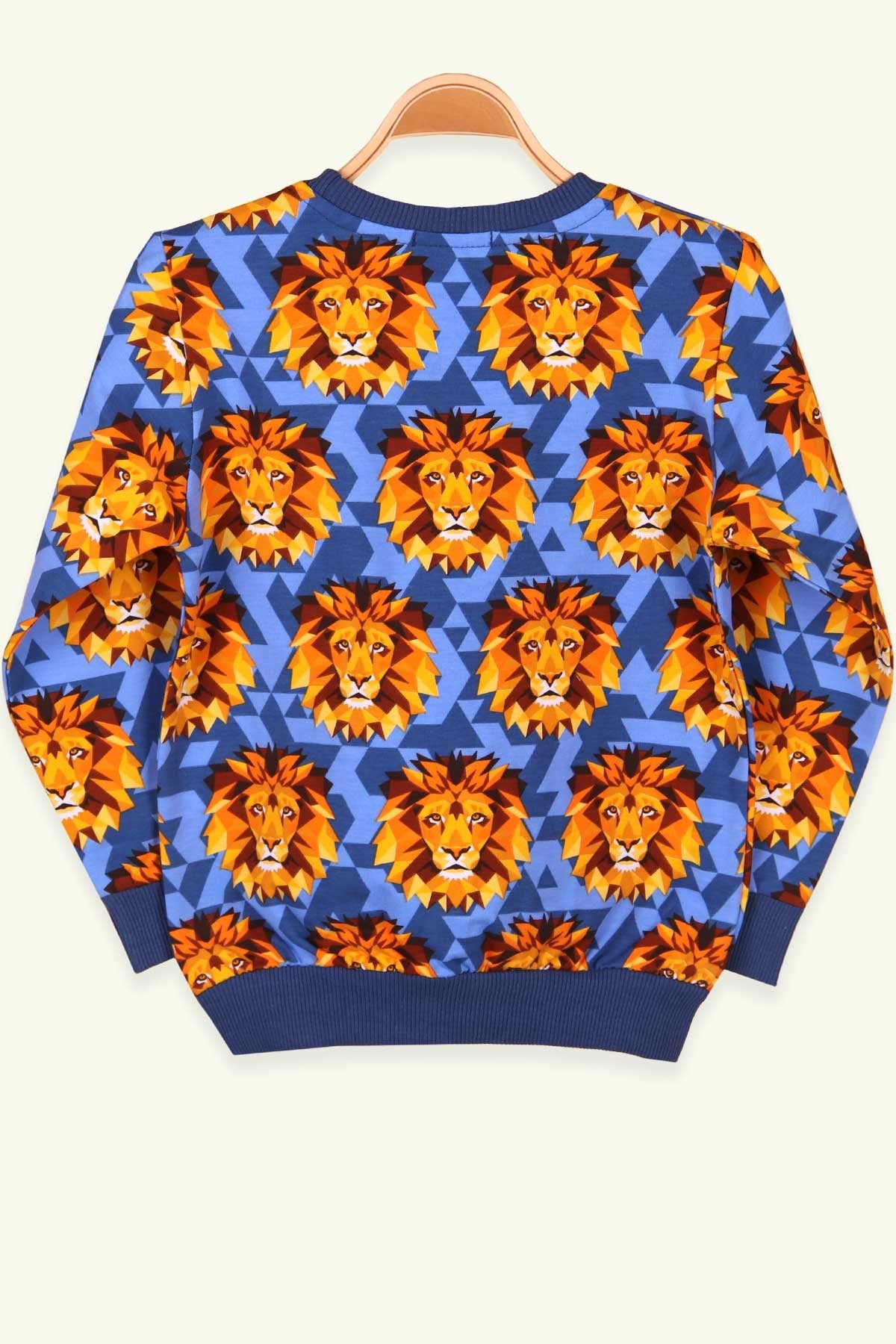 Breeze Erkek Çocuk Sweatshirt Aslanlı Mavi (4-8Yaş)