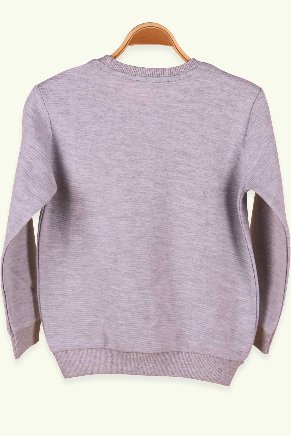 Breeze Erkek Çocuk Sweatshirt Basic Açık Gri (5-9 Yaş)