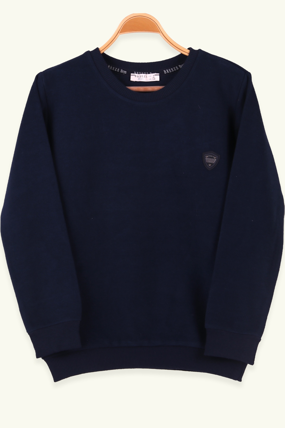 Breeze Erkek Çocuk Sweatshirt Basic Breeze Armalı Lacivert (8-14 Yaş)
