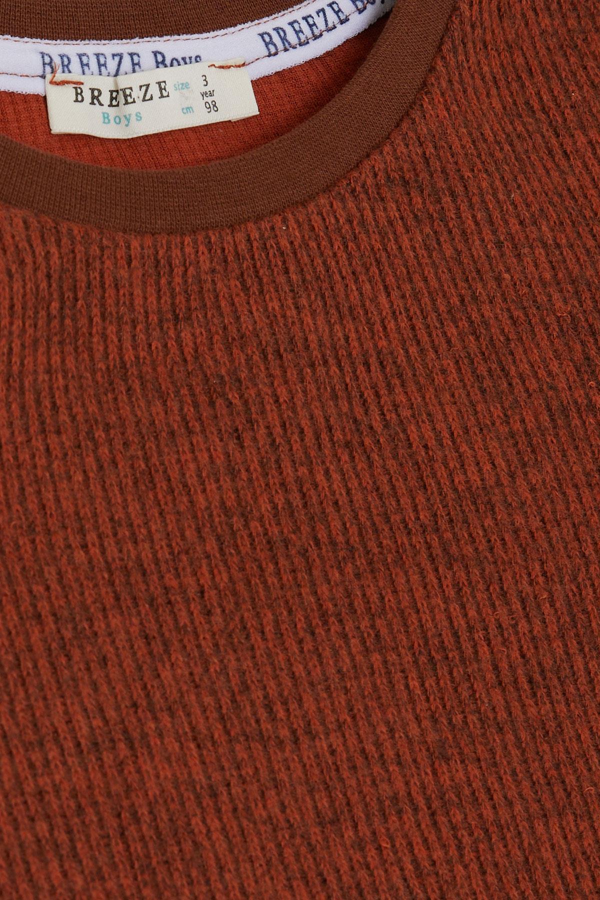 Breeze Erkek Çocuk Sweatshirt Basic Kiremit (2-5 Yaş)
