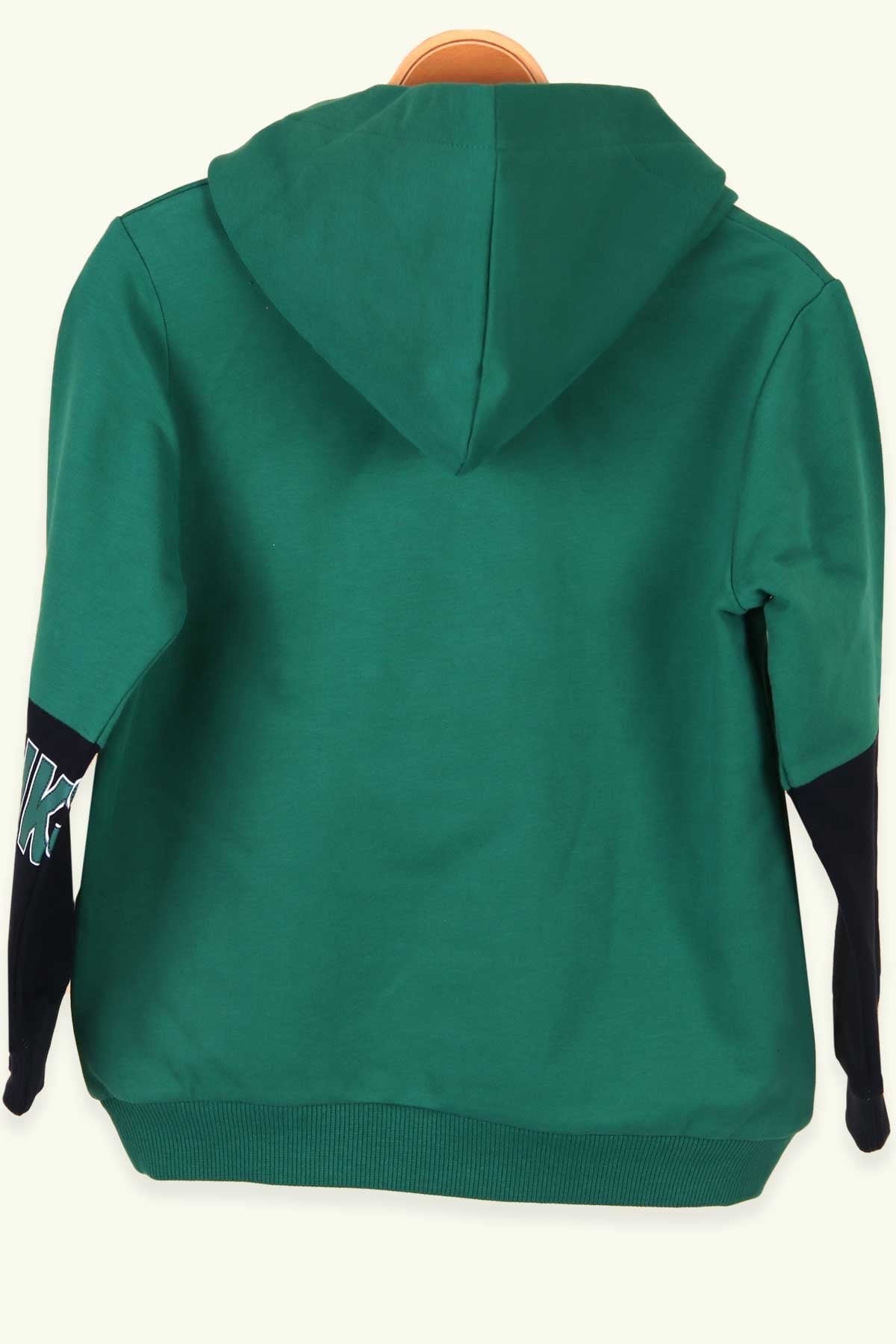 Breeze Erkek Çocuk Sweatshirt Basketbol Teması Baskılı Yeşil (5-10 Yaş)