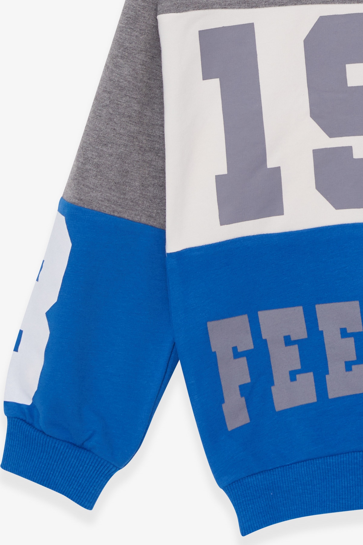 Breeze Erkek Çocuk Sweatshirt Baskılı Füme (8-14 Yaş)
