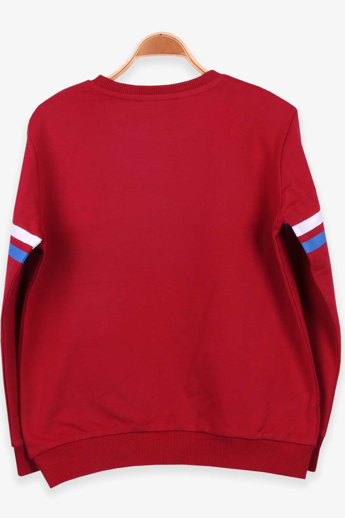 Breeze Erkek Çocuk Sweatshirt Baskılı Bordo (9 Yaş)
