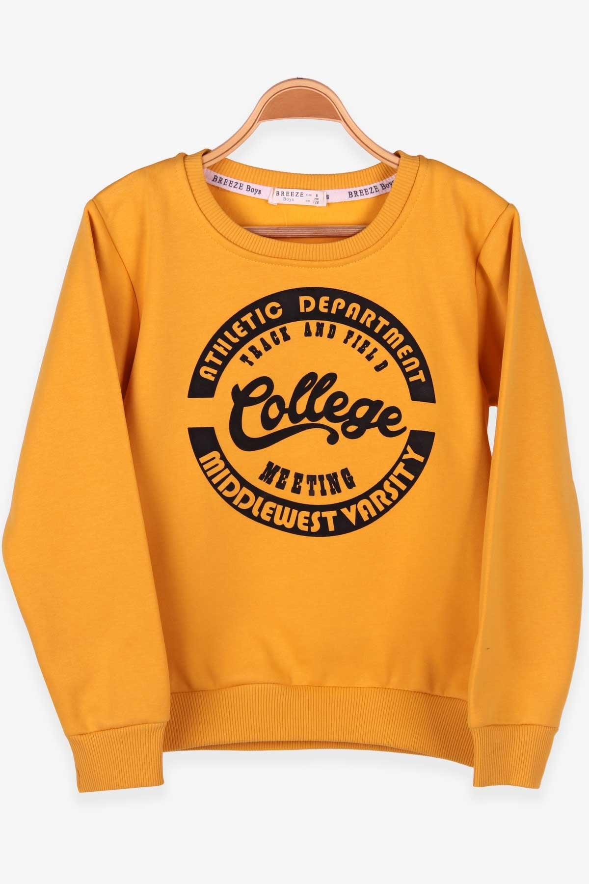 Breeze Erkek Çocuk Sweatshirt Baskılı Sarı (8-14 Yaş)