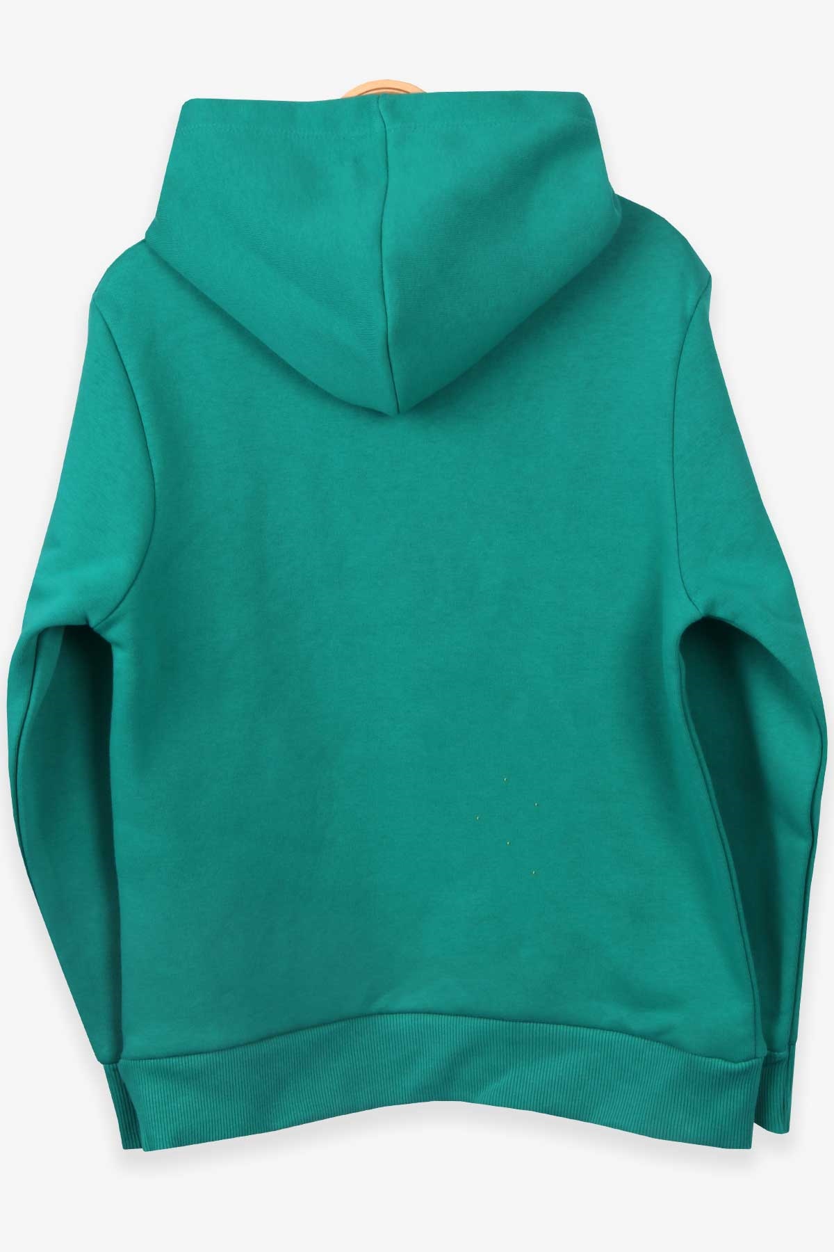 Breeze Erkek Çocuk Sweatshirt Baskılı Kapüşonlu Yeşil (8-14 Yaş)