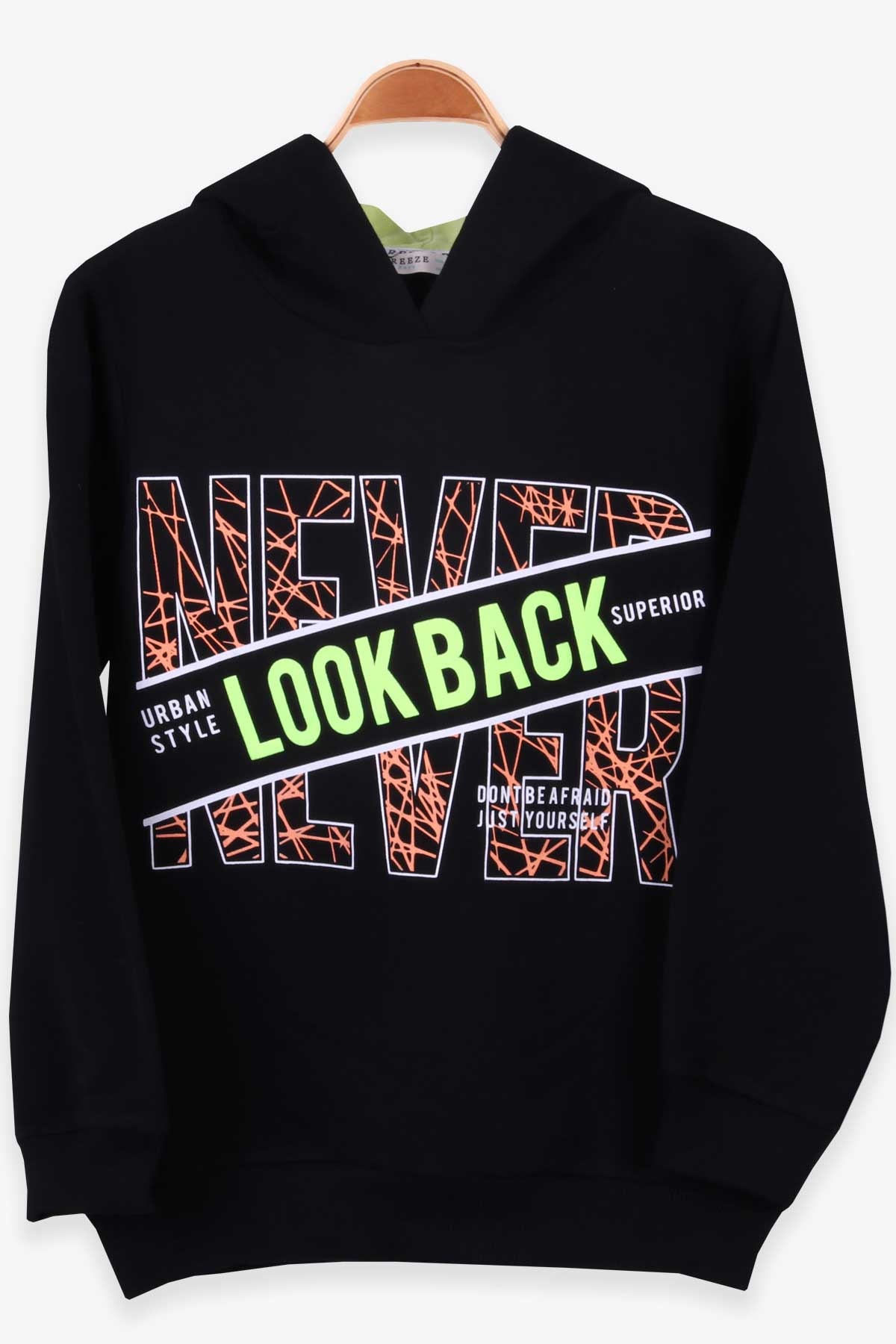 Breeze Erkek Çocuk Sweatshirt Baskılı Siyah (8-14 Yaş)