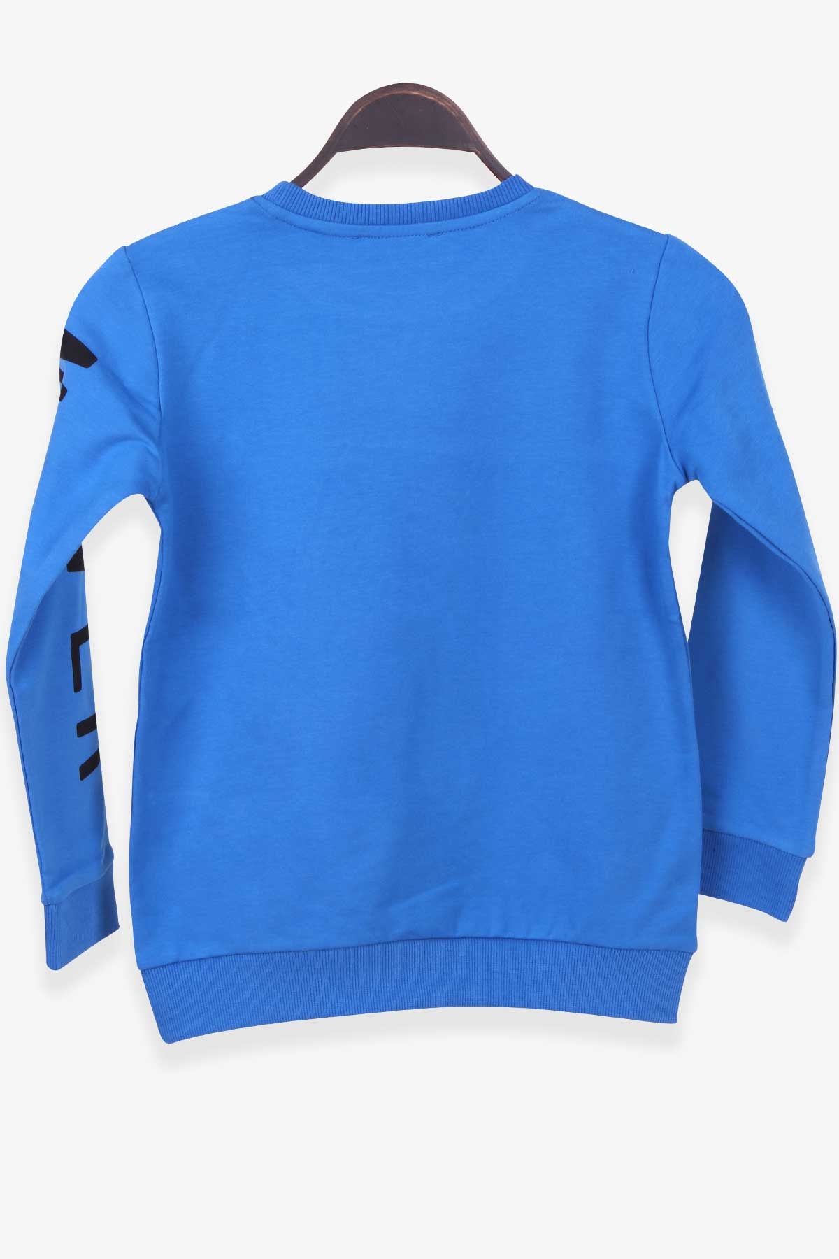 Breeze Erkek Çocuk Sweatshirt Baskılı Saks Mavisi (8-14 Yaş)