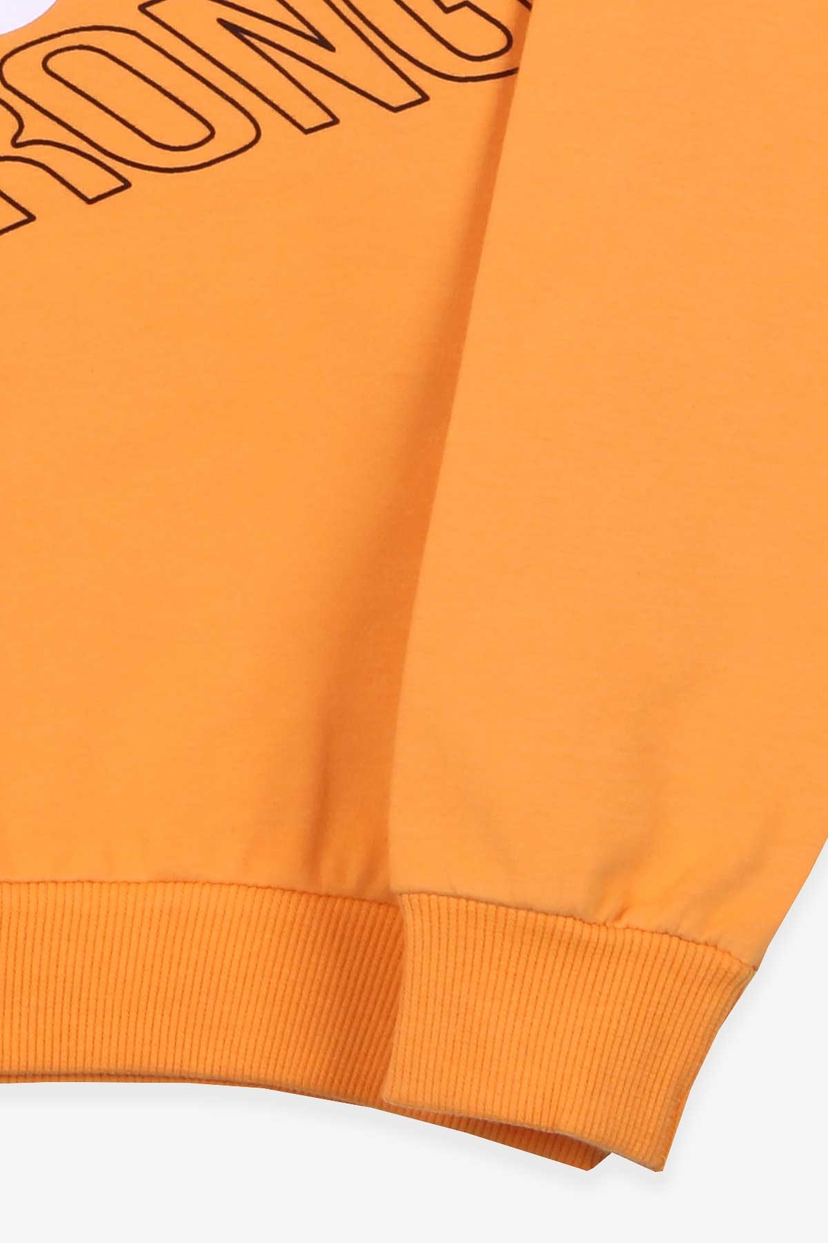 Breeze Erkek Çocuk Sweatshirt Baskılı Hardal Sarı (8-14 Yaş)