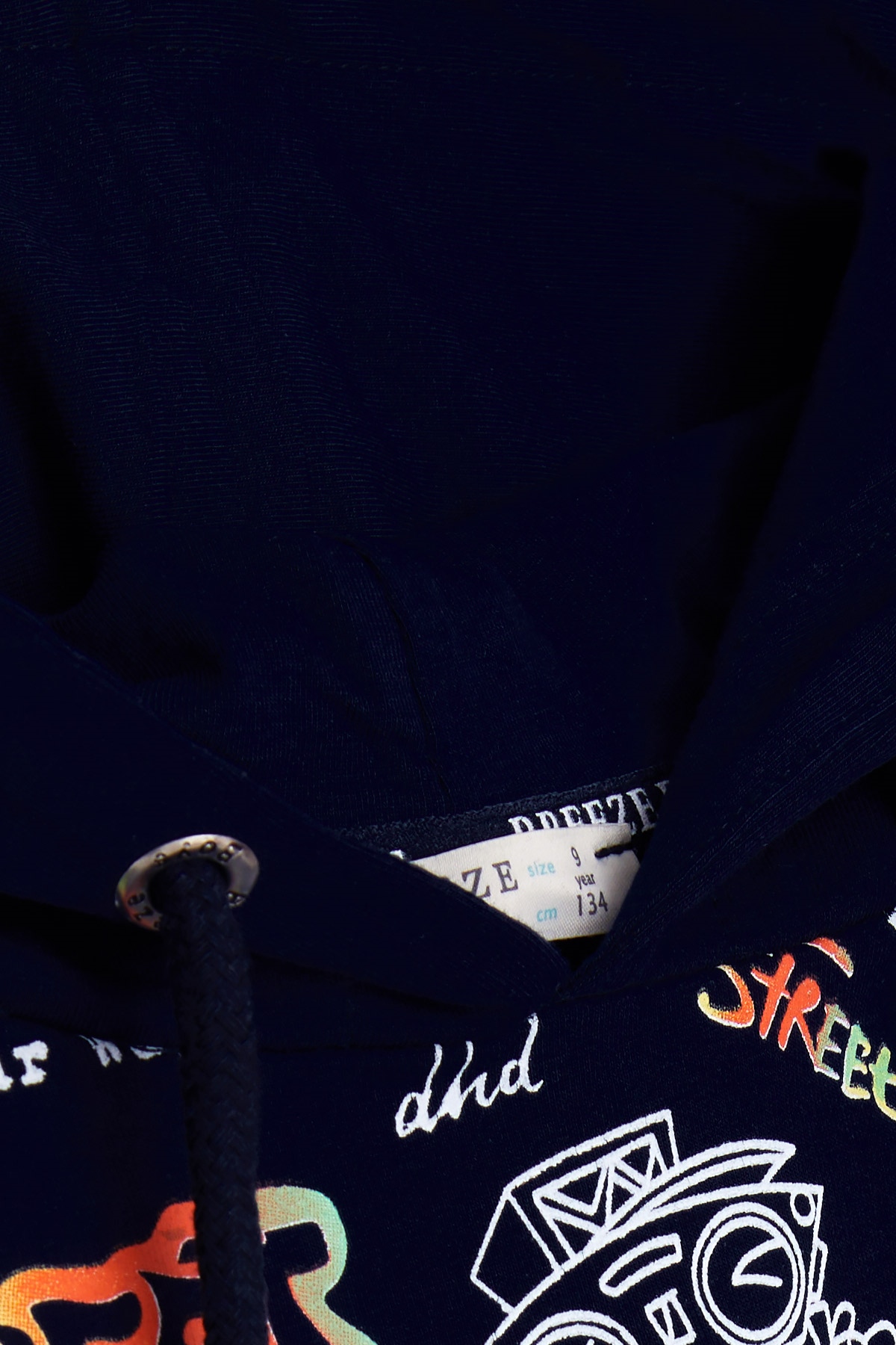 Breeze Erkek Çocuk Sweatshirt Baskılı Desenli Lacivert (9-14 Yaş)