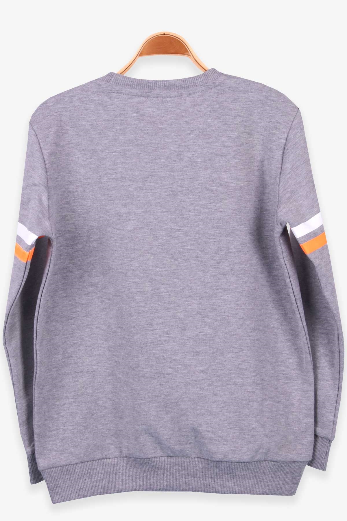 Breeze Erkek Çocuk Sweatshirt Baskılı Gri Melanj (9-14 Yaş)