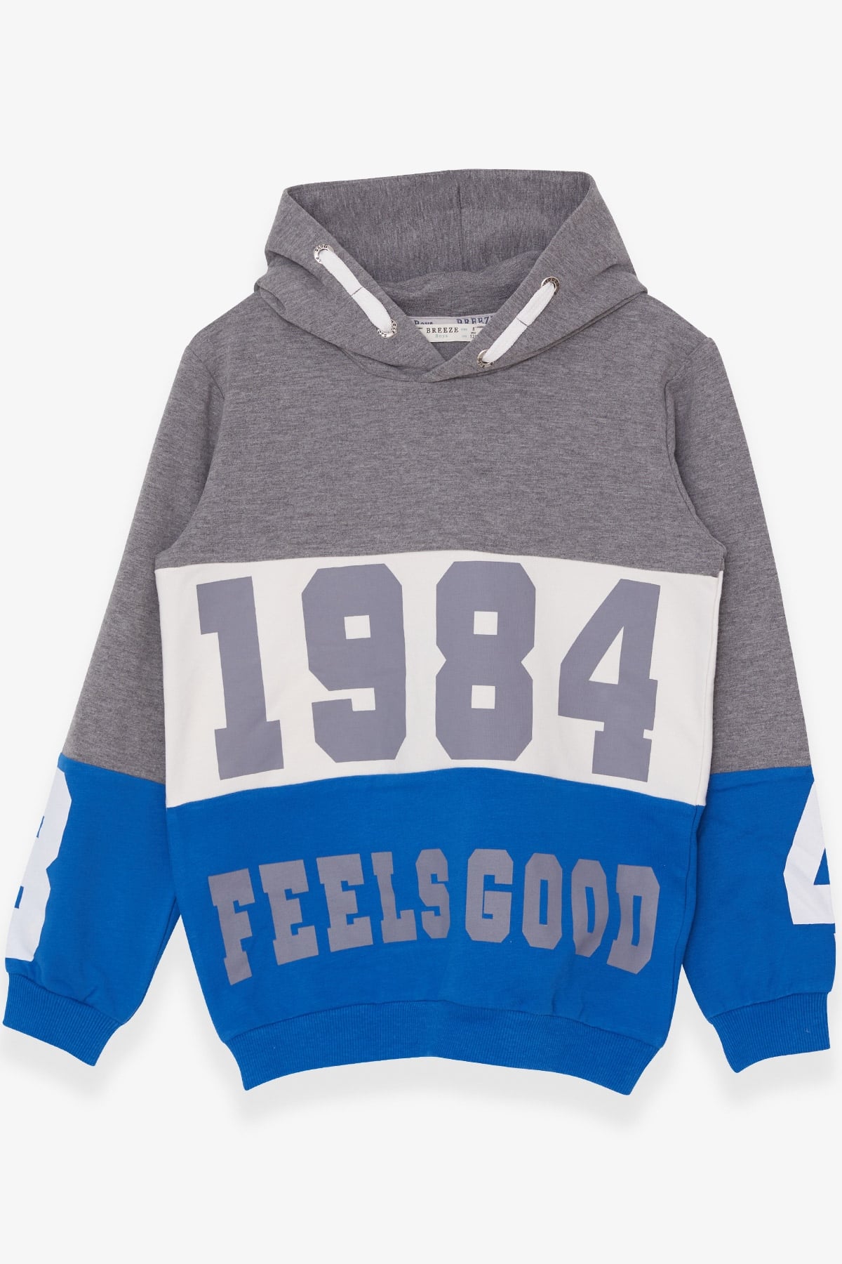 Breeze Erkek Çocuk Sweatshirt Baskılı Füme (8-14 Yaş)