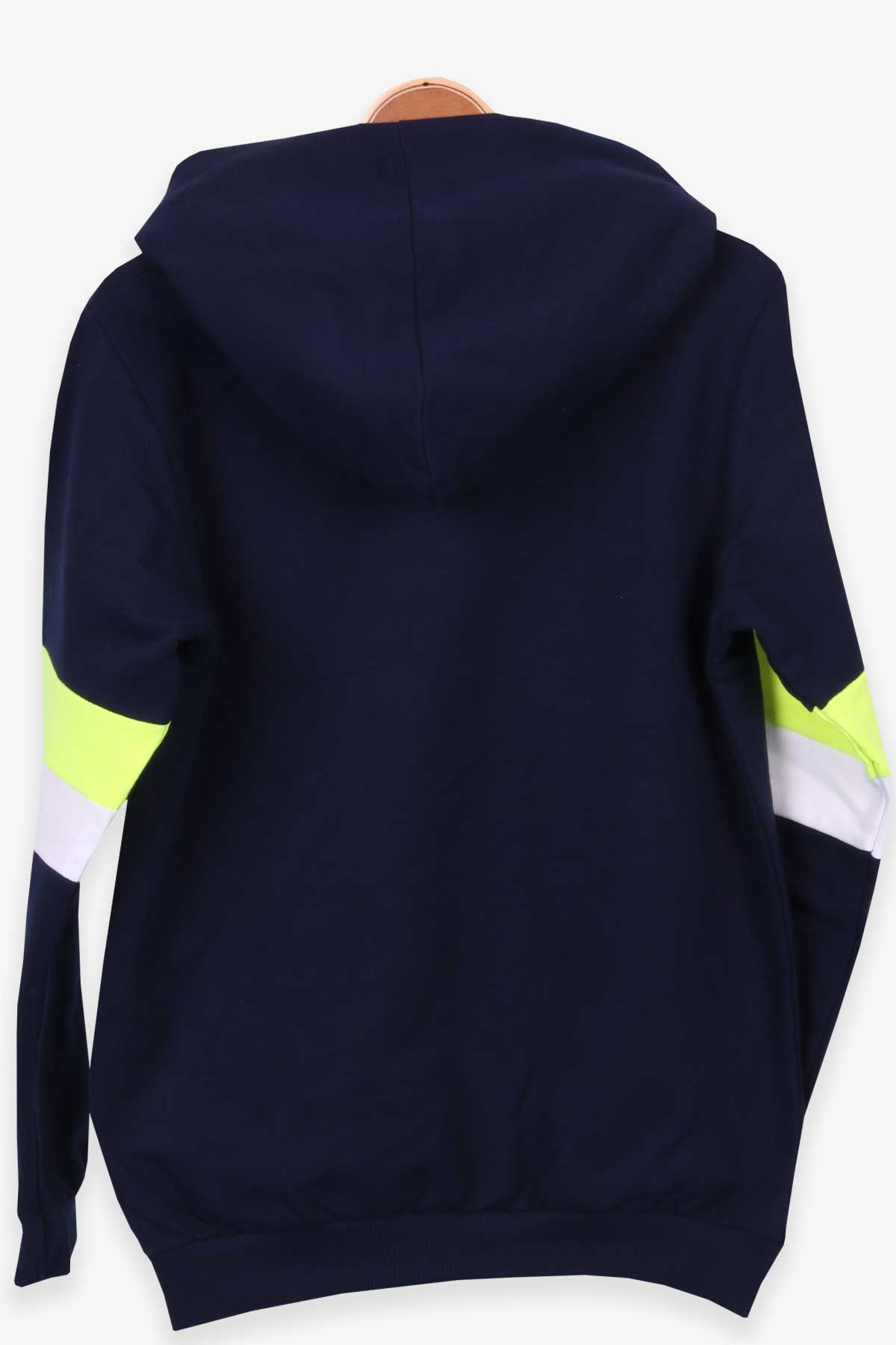 Breeze Erkek Çocuk Sweatshirt Baskılı Kapüşonlu Lacivert (10-15 Yaş)