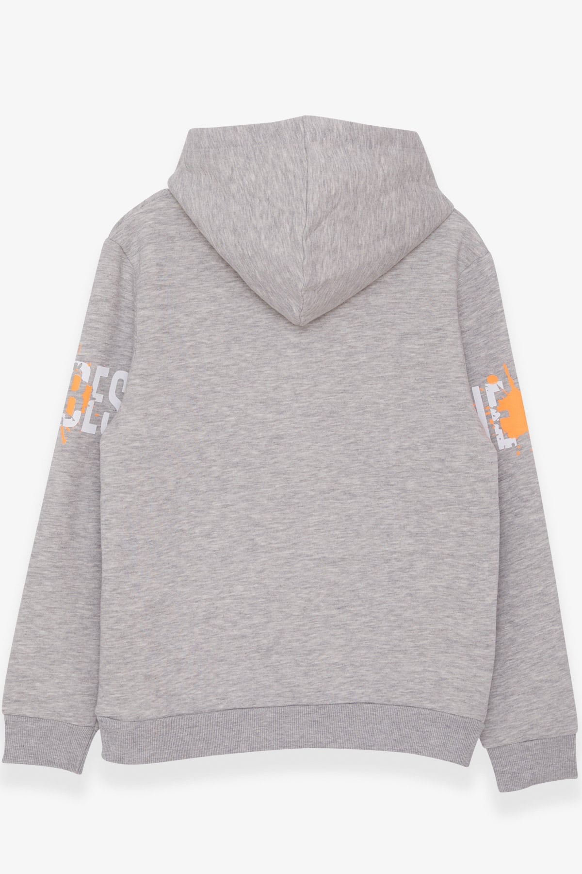 Breeze Erkek Çocuk Sweatshirt Baskılı Gri Melanj (10-14 Yaş)