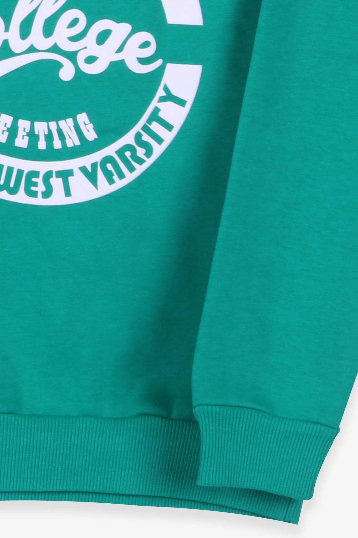 Breeze Erkek Çocuk Sweatshirt Baskılı Yeşil (8-14 Yaş)