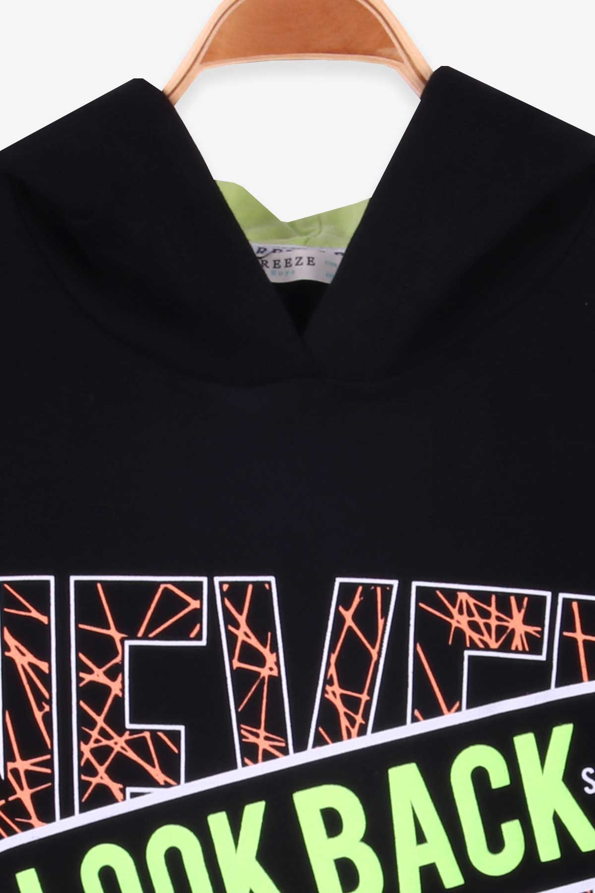 Breeze Erkek Çocuk Sweatshirt Baskılı Siyah (8-14 Yaş)
