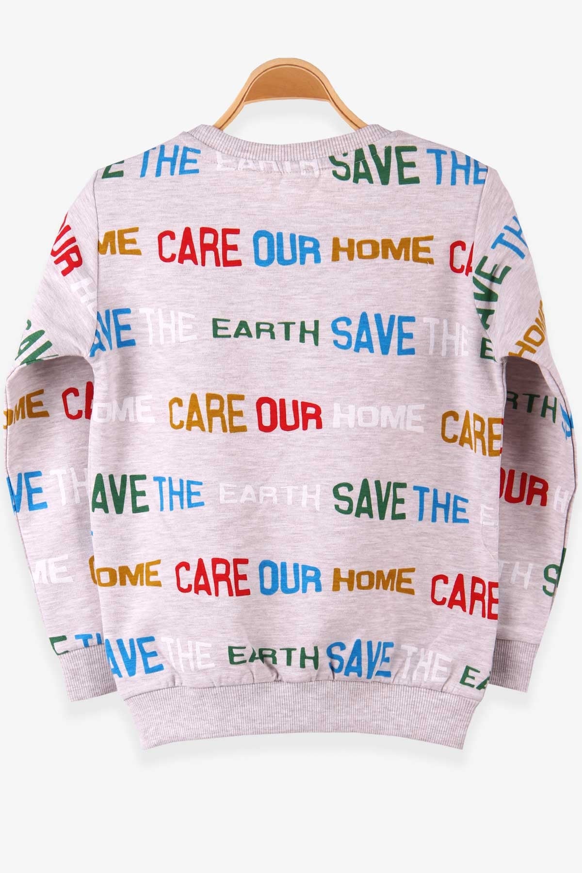 Breeze Erkek Çocuk Sweatshirt Baskılı Bej (5-10 Yaş)