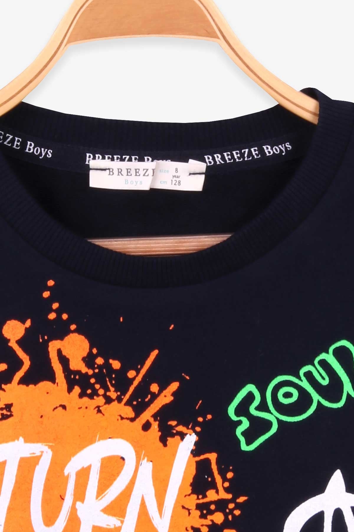 Breeze Erkek Çocuk Sweatshirt Baskılı Lacivert (8-14 Yaş)