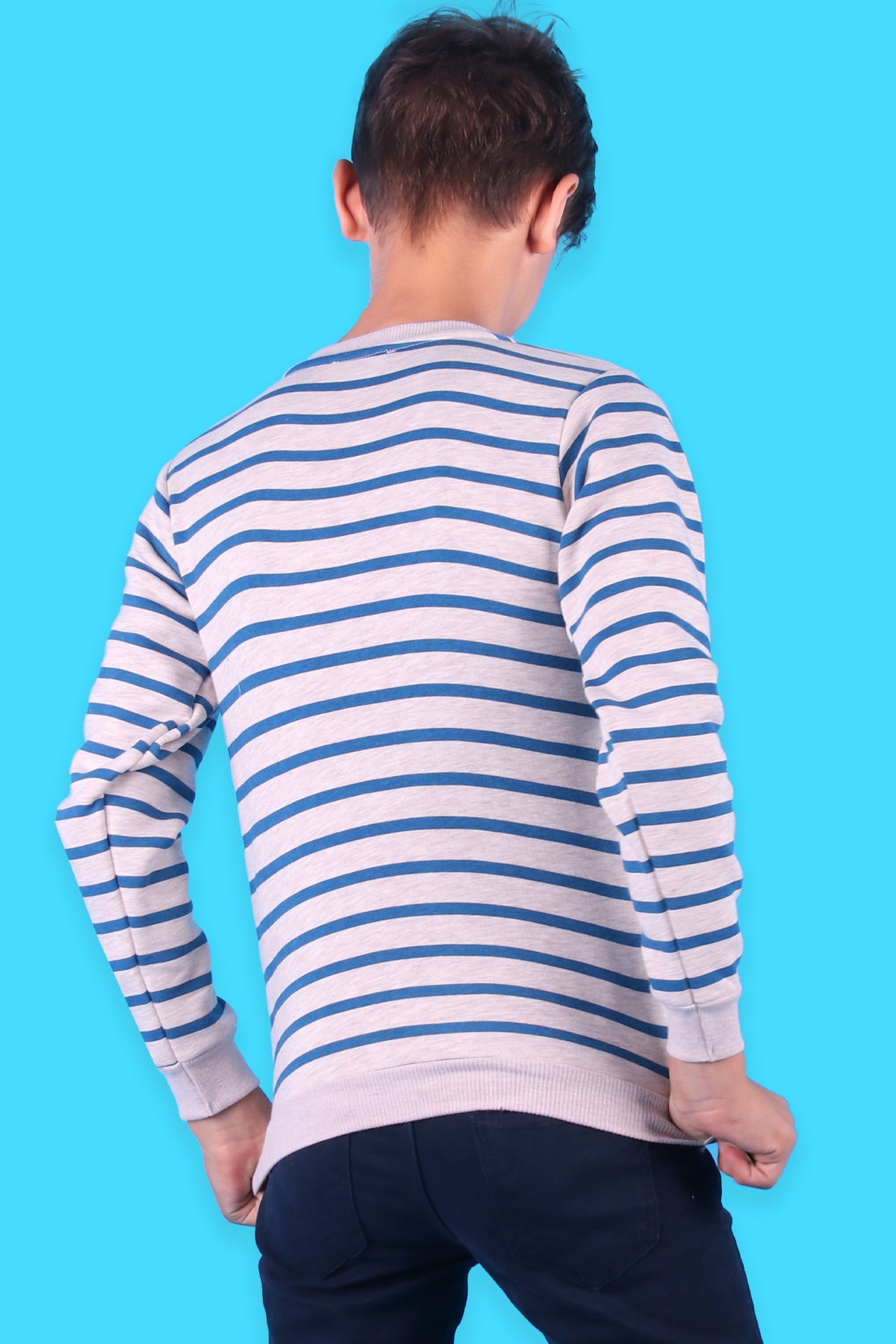 Breeze Erkek Çocuk Sweatshirt Baskılı Bej (5-10 Yaş)