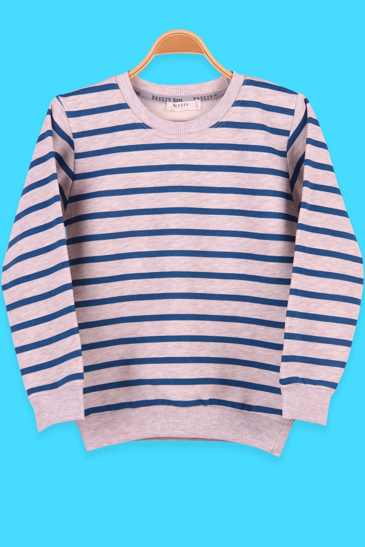 Breeze Erkek Çocuk Sweatshirt Baskılı Bej (5-10 Yaş)