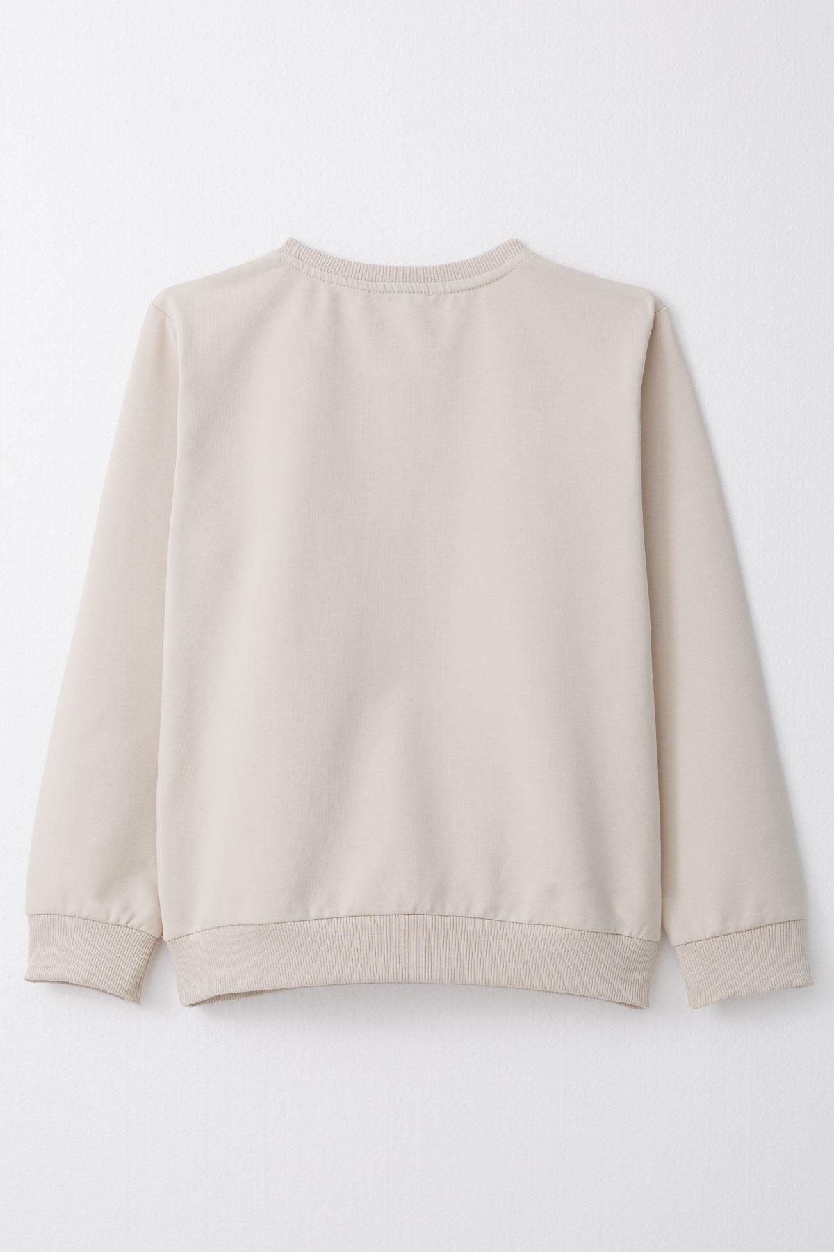 Breeze Erkek Çocuk Sweatshirt Bej (4 Yaş)