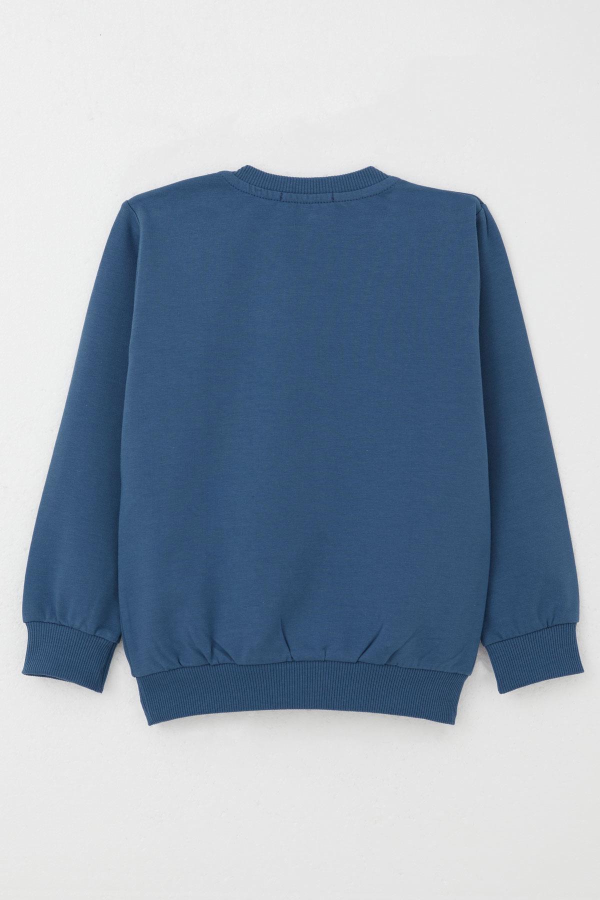 Breeze Erkek Çocuk Sweatshirt Çiftliğin Şimşeği İndigo (1.5-5 Yaş)